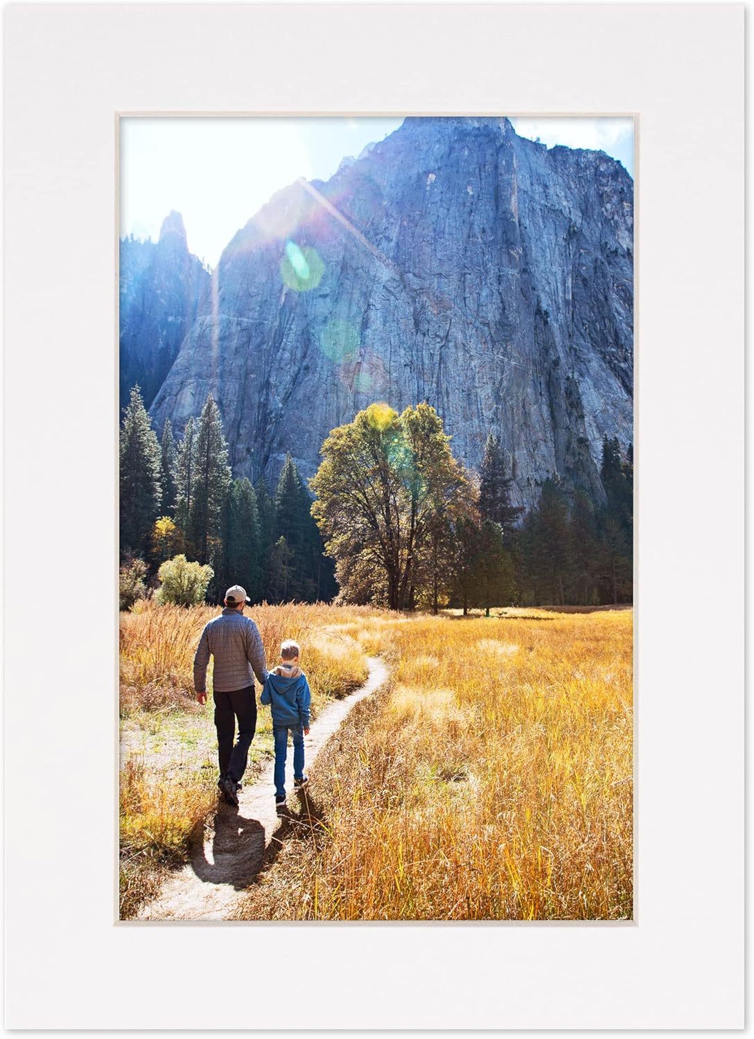 6x8 Mat for 8x10 Frame - Precut Mat Board Acid-Free White 6x8 Photo Matte Made to Fit a 8x10 Picture Frame, Premium Matboard for Family Photos, Show Kits, Art, Picture Framing, Pack of 10 Mats