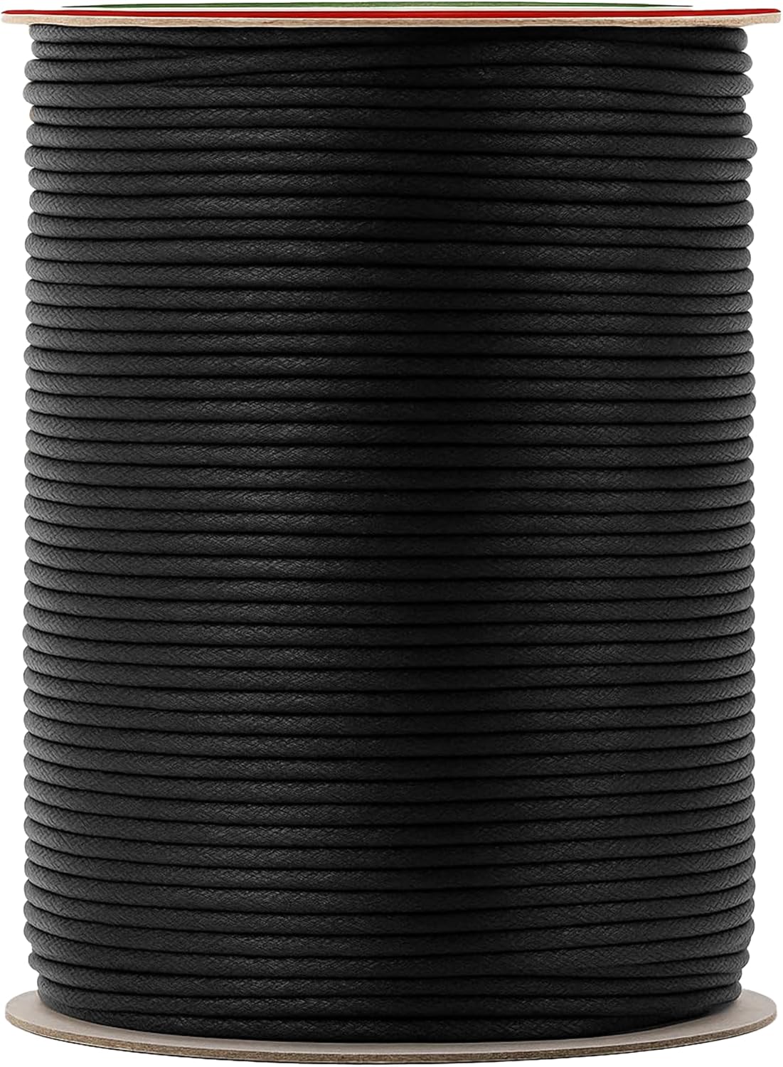 Mandala Crafts 2mm 109 Yards Black Cotton Waxed Cord for Jewelry Making Bracelet Cord Waxed String - Beading String Thread Jewelry Cords for Necklaces String