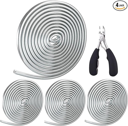 24 Ft 5/64" Round U Lead Came for Stained Glass, U Channel Lead U Hobby Came Stretcher, Stained Glass Projects Adds Strength & Structure Perfect for Small Glass Projects & Suncatchers