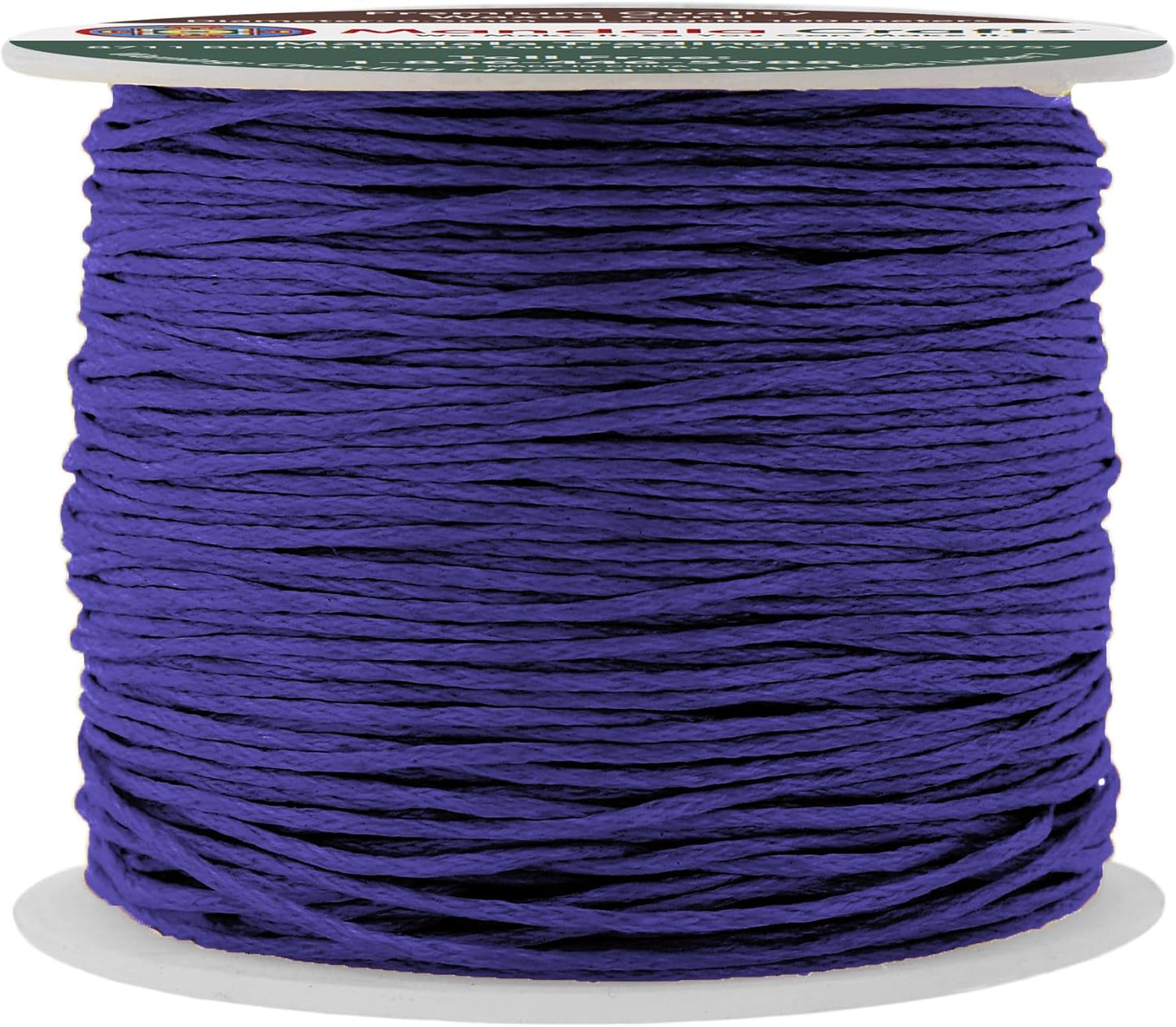 Mandala Crafts 0.5mm 109 Yards Indigo Cotton Waxed Cord for Jewelry Making Bracelet Cord Waxed String - Beading String Thread Jewelry Cords for Necklaces String