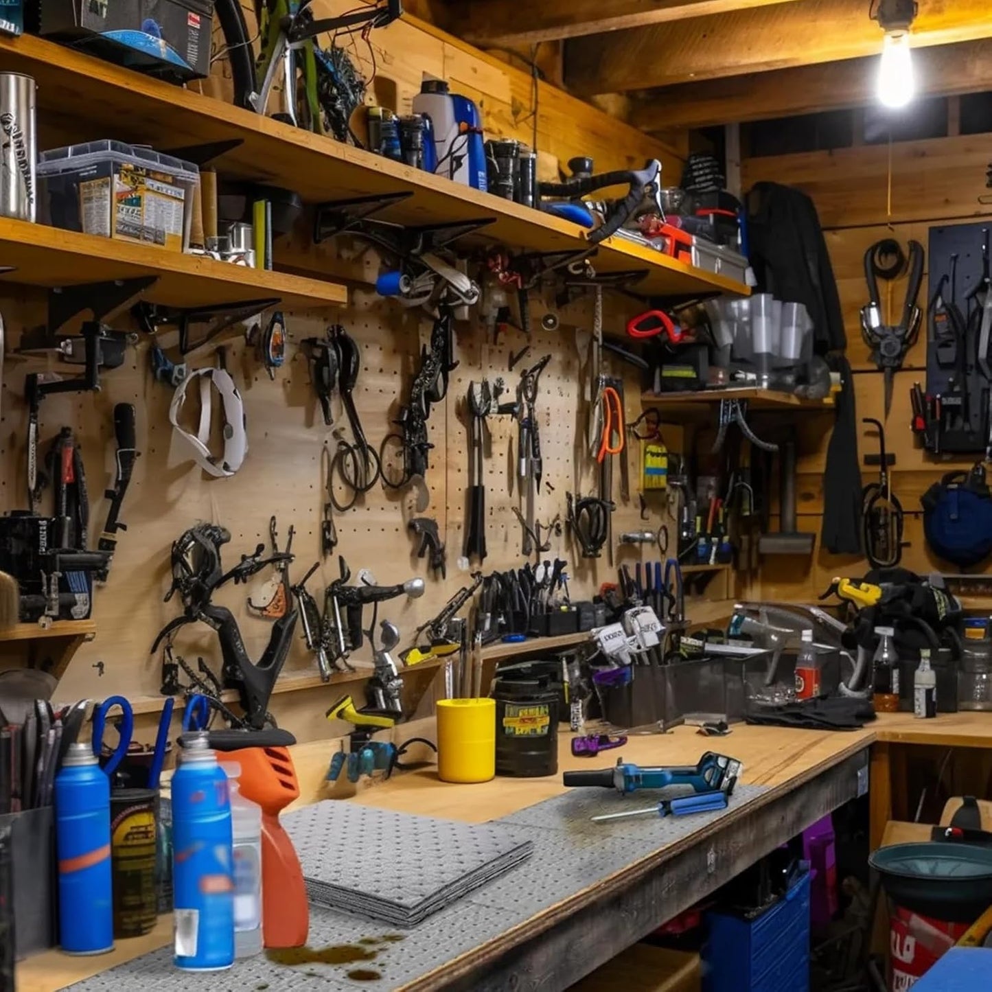 100 Pcs Oil Absorbent Pads - 10"x13" Oil Spill Mats for Garage, Workshop & Auto Repair, Reusable, Fast Cleanup for Oil, Grease & Coolant (Grey, Boxed)