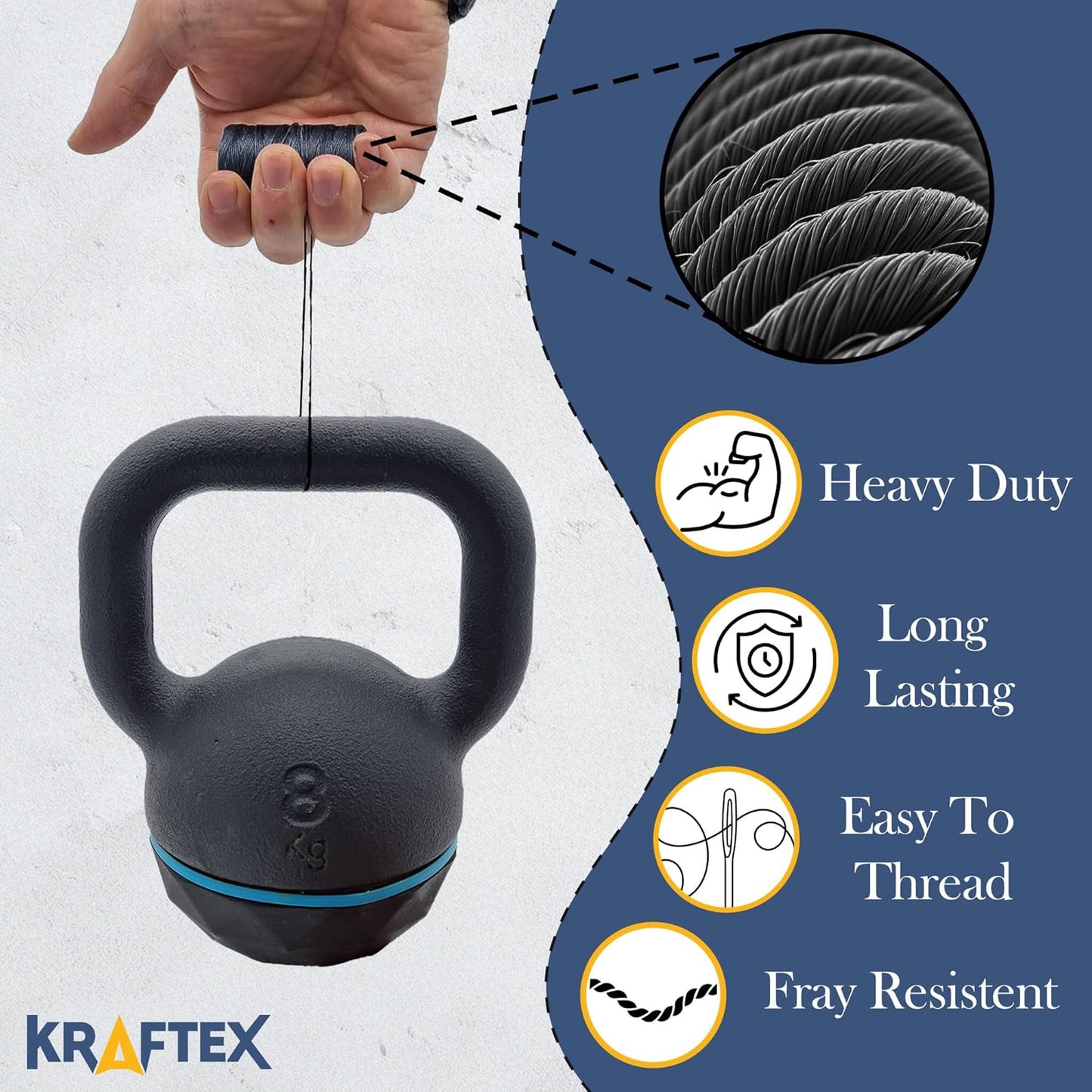 Waxed Thread 3X Wax Thread, 65 Yardx0.8mm Wax String, 150D Waxed Leather String in Black, Brown and White Perfect Dream Catcher Supplies