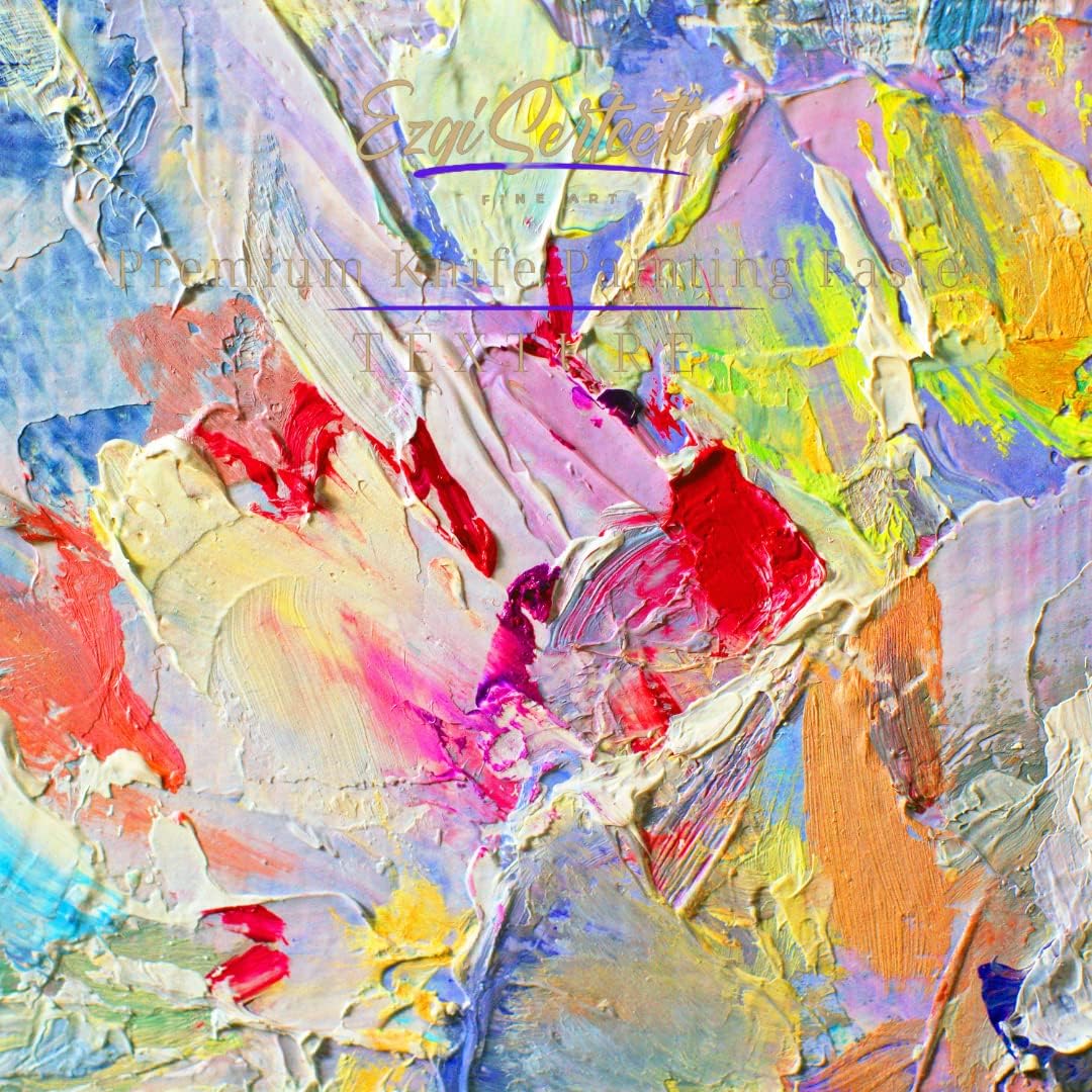 Premium Palette Knife Painting Paste|Texture Paste|Authentic Bright Colors|Ready to Use|Easy to Apply| 6oz (Clementine Orange)