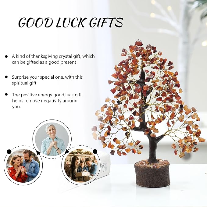 Carnelian Crystal Tree, Gemstones, Gem Tree, Crystals Healing, Spiritual Items, Money Crystal Stone, Home Decor, Carnelian Stone, Feng Shui Decor For Home, Birthday Gifts For Women, House Warming Gift