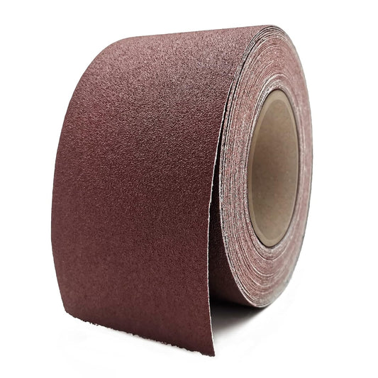150 Grit Sandpaper Roll, 3 Inch x 49 Feet Emery Cloth Roll Aluminum Oxide Abrasive Paper Roll Continuous Sandpaper for Metalworking, Woodworker, Furniture Repair, Sanding Automotive Plumbing