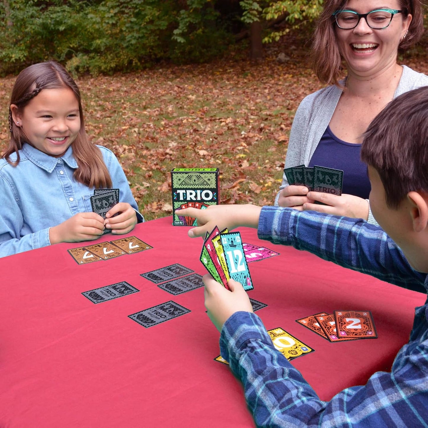 Happy Camper - Trio | Hottest New Family Game | Award-Winning | Game-of-The-Year | Perfect Stocking Stuffer | Great for Parties | 3-6 Players | Ages 8+