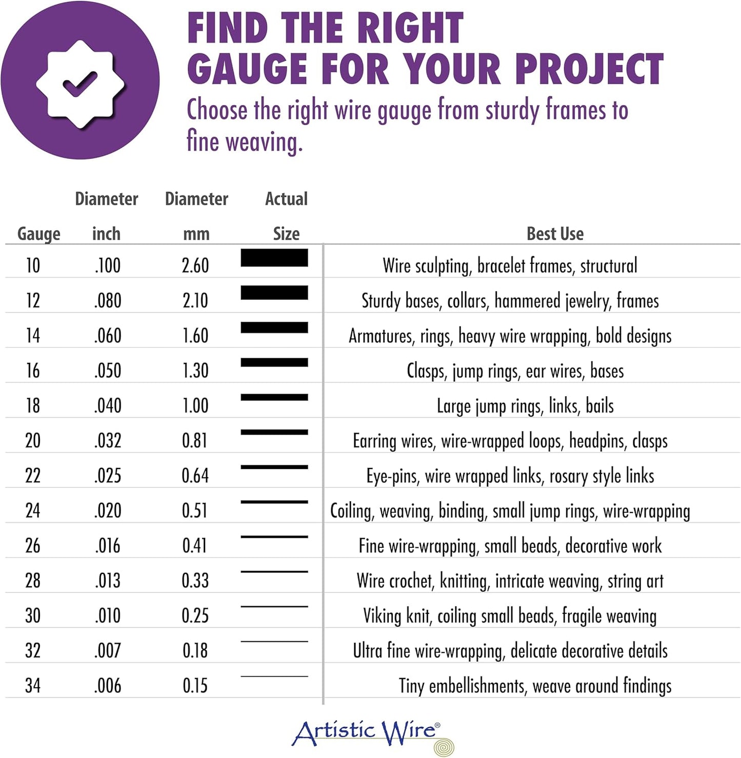 Artistic Wire, 34 Gauge Tarnish Resistant Brass Craft Wire, 1,150 ft