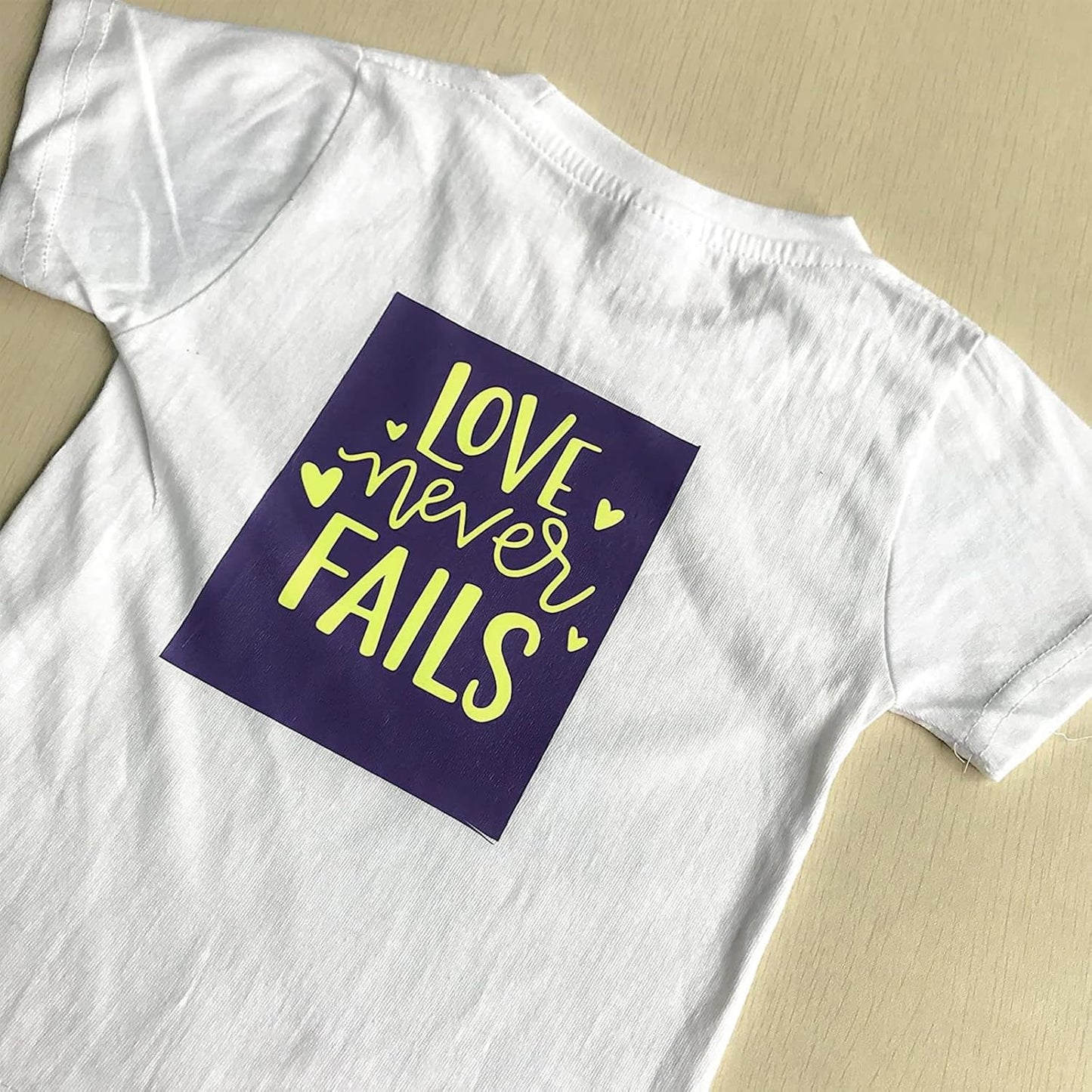 VINYL FROG Heat Transfer Vinyl Roll HTV Vinyl - 12" x12ft Neon Yellow Iron on Vinyl for T-Shirts, Heat Press Vinyl for DIY Craft Designs (Neon Yellow)