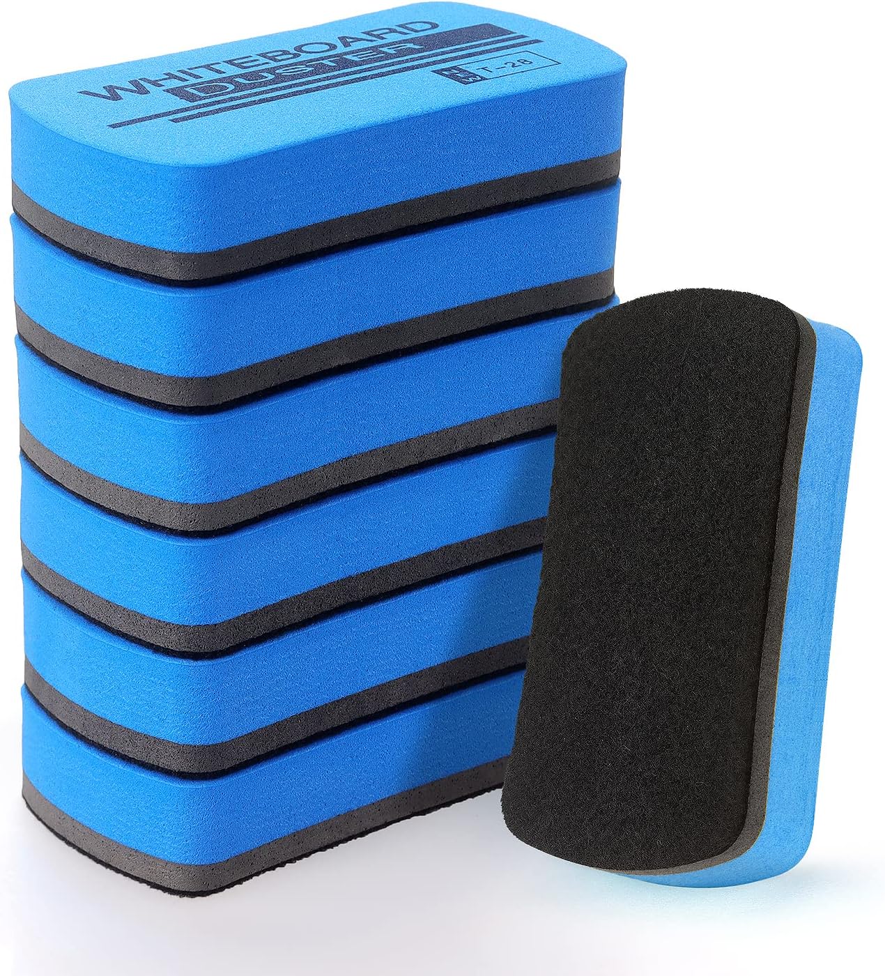 Tamaki 6 Pack Magnetic Whiteboard Eraser, Dry Eraser Erasers for White Board, Whiteboard Erasers for Kids Classroom, Blue