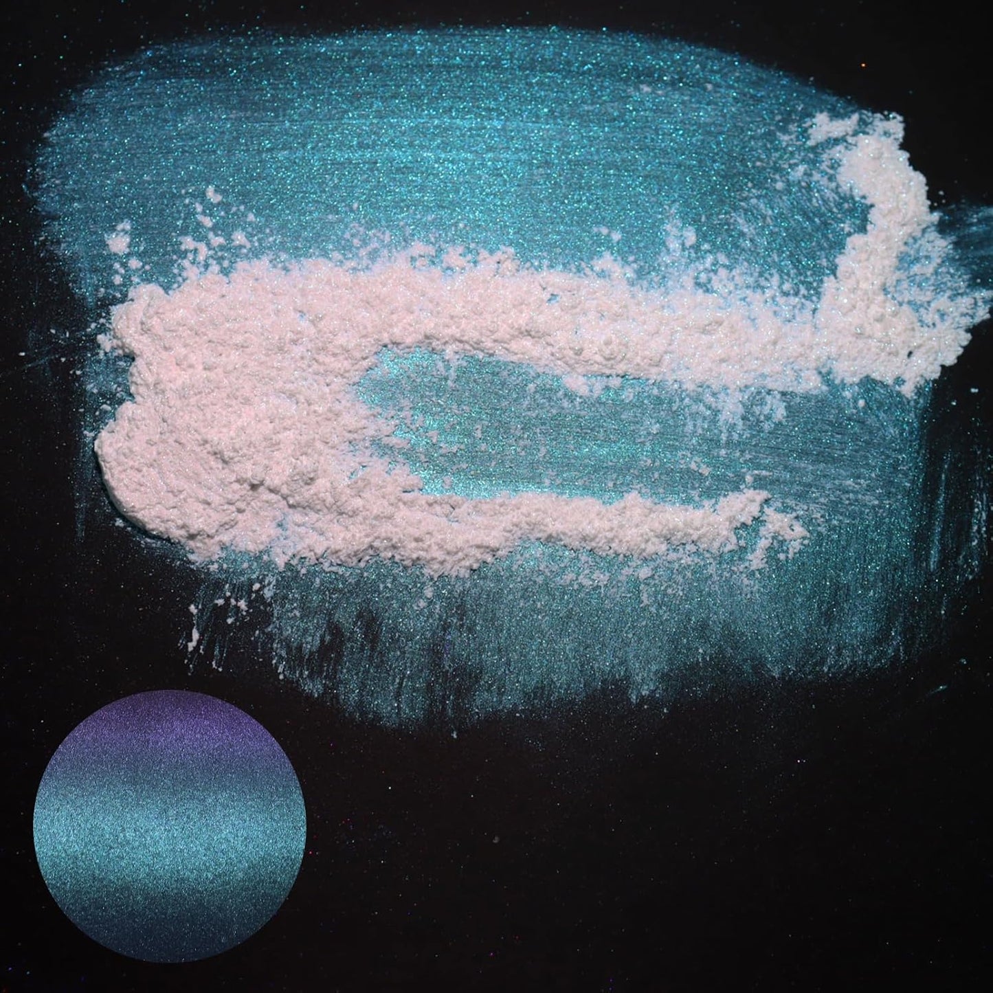 Matio Interference Mica Powder, 1.06oz/ 30g Emerald Cat Chrome Powder, Pearlescent Effect Color Shift Pigment for Epoxy Resin, Makeup Shimmer, Nail Polish,Soap Dye,Candle Making,Paint,Slime