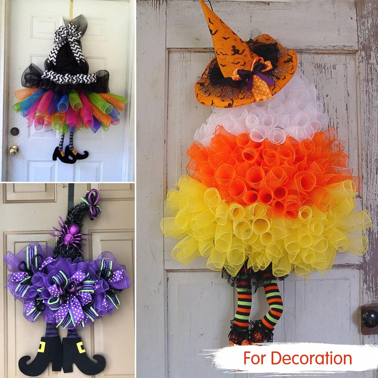 TONIFUL 2 Rolls 10 Inch Lavender Purple Decorative Mesh Ribbbon Rolls, Fabric Mesh for Mesh Wreath Supplies, Front Door Wreath Crafts Tree Decor Christmas NewYears Halloween Decoration (10 yds/roll)