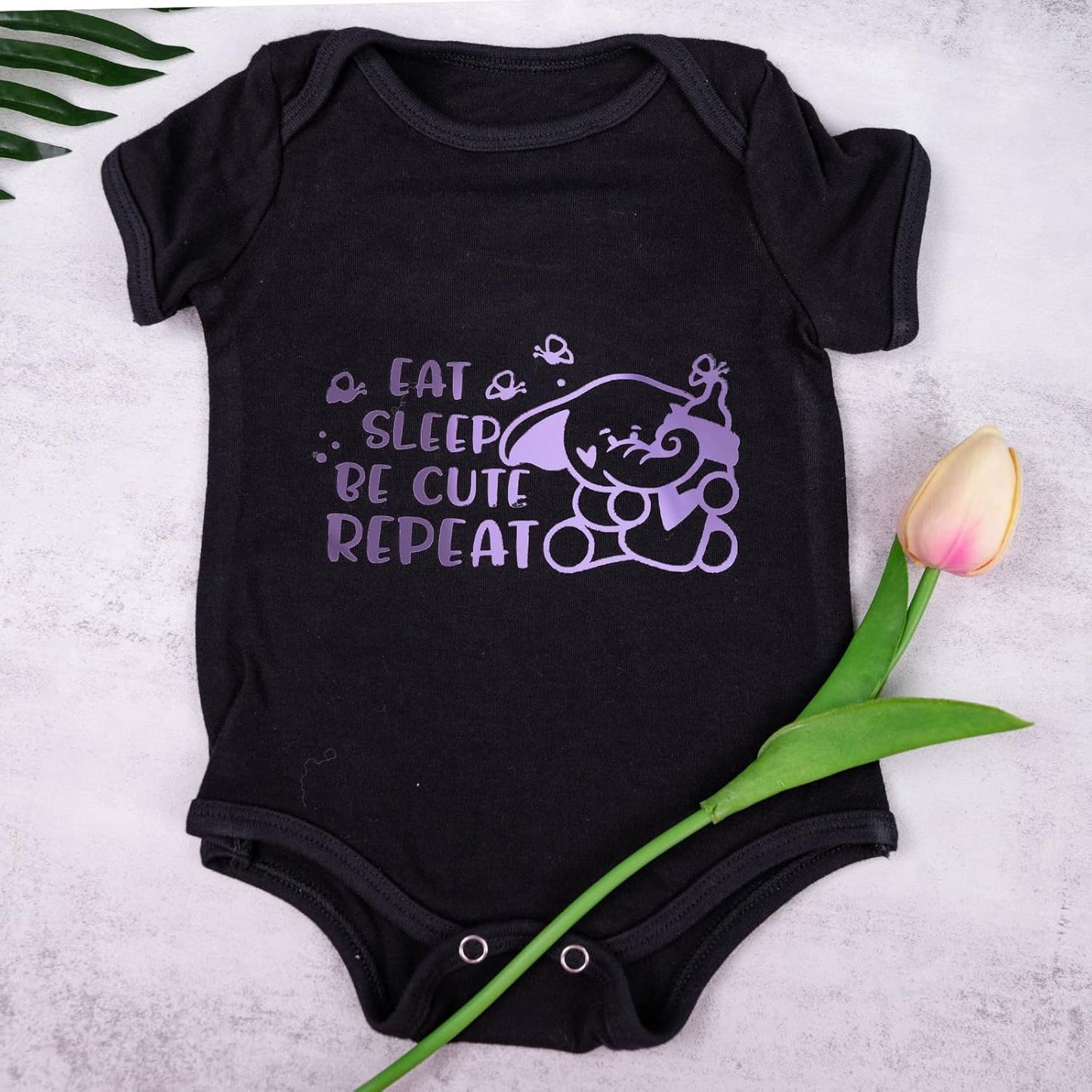 VINYL FROG Metallic Foil HTV Vinyl Roll 12" x5ft Light Purple Chrome Heat Transfer Vinyl Iron on Vinyl Easy to Cut & Weed DIY Heat Press Design for T-Shirts