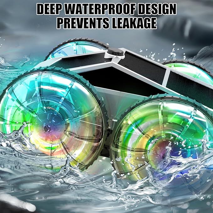 Remote Control Car, 4WD Waterproof Cyber RC Truck, 360° Rotating Amphibious RC Stunt Cars All Terrain, 2.4GHz Pick-up Truck Car Toys Gifts for Boys Age 6 7-12+