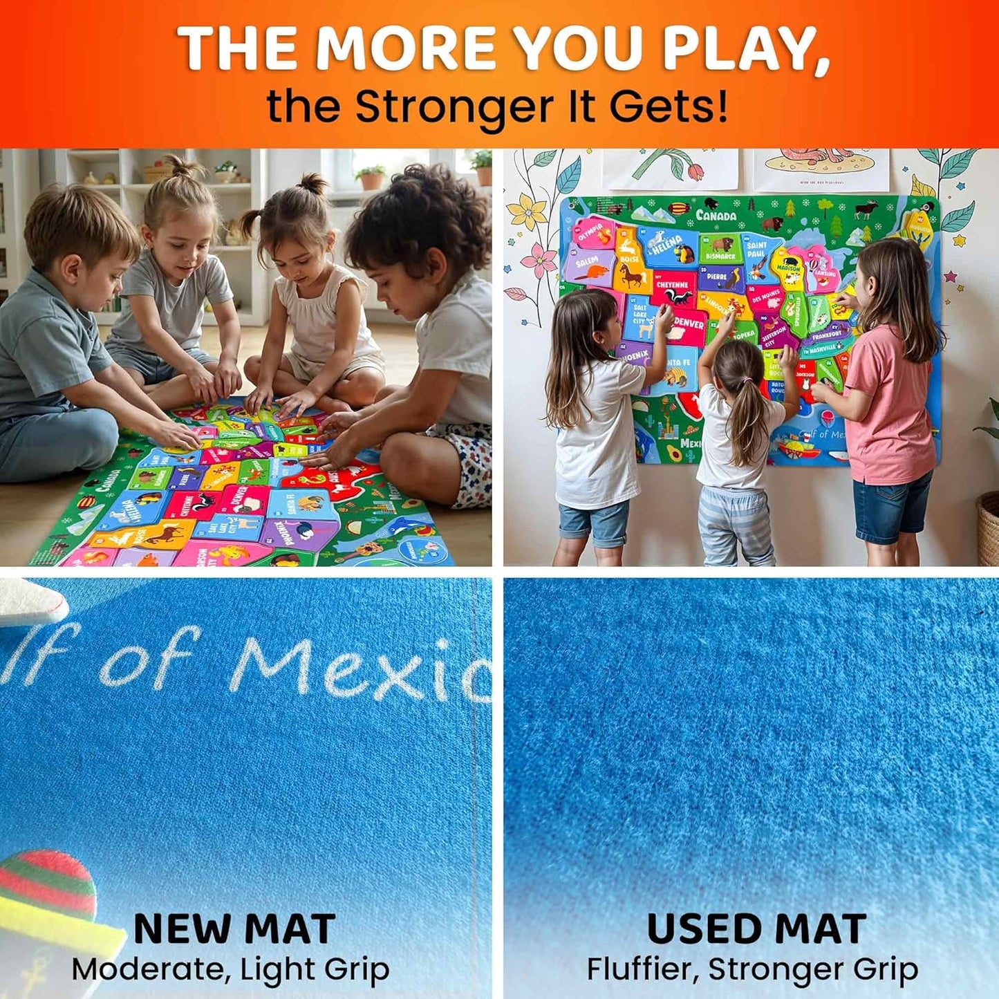 QUOKKA USA Felt Board for Kids 3-5 Years Old - Social Emotional Preschool Learning Activities for Ages 3-5 - Educational Flannel Toy Speech Therapy Gift