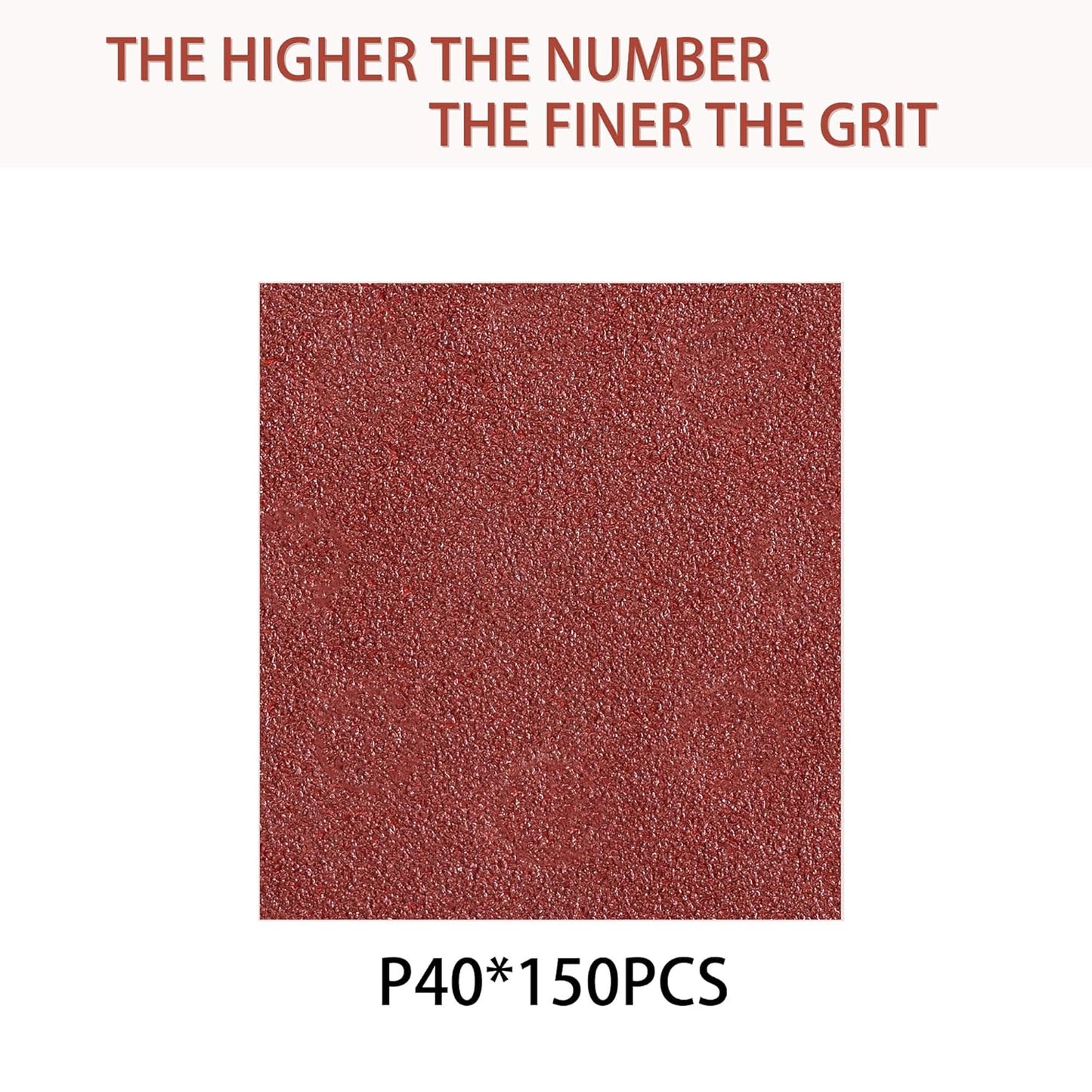 150pcs 40 Grit Sanding Discs, 5-Inch 8-Hole Sandpaper, for Woodworking or Automotive