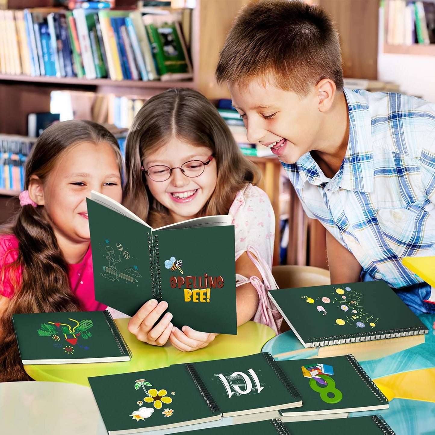 Yahenda 36 Pcs Spiral Notebook Bulk A5 Journal Lined 8.3'' x 5.5'' Writing Composition Paper Small Notepad Subject Notebook for Students Office Business Back to School Supplies (Deep Green)