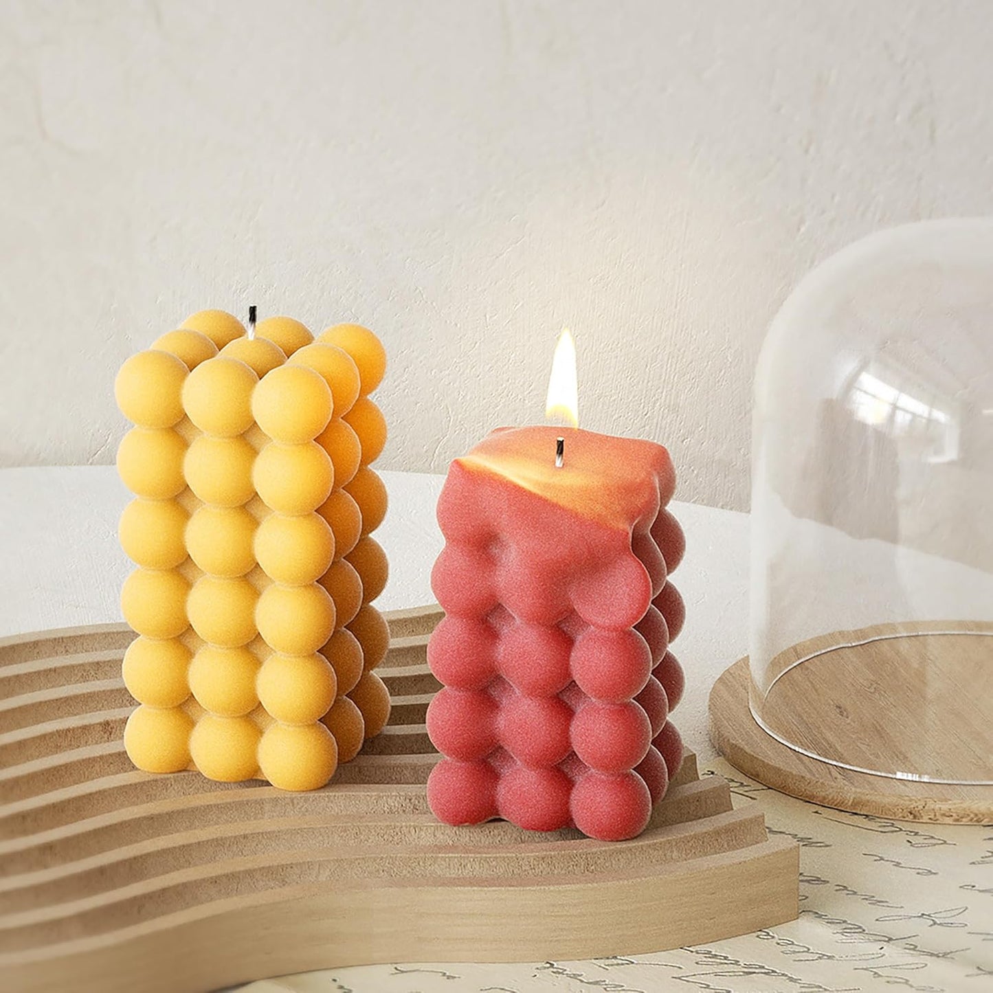 Ball Pillar Cylinder Heart Cylinder Resin Casting Mold Resin Making Molds Silicone Mold for Candle Home Decorate 3D Animal Mold Candle Making Mold