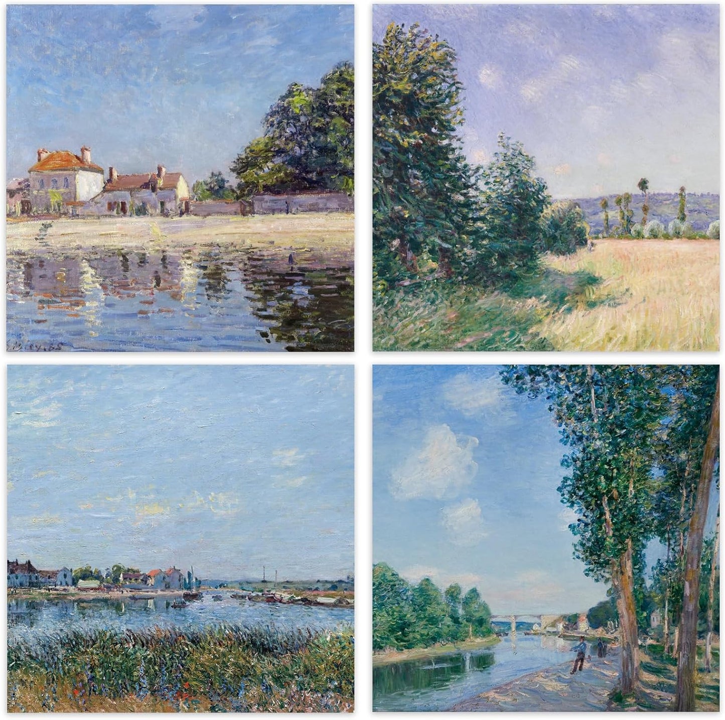 48 Sheets 24 Designs Scrapbook Paper Pad, 6"×6" Single-Sided Decopodge Craft Cardstock Paper, Scrapbooking DIY Decorative Background Cardmaking Supplies.Paintings&Landscape