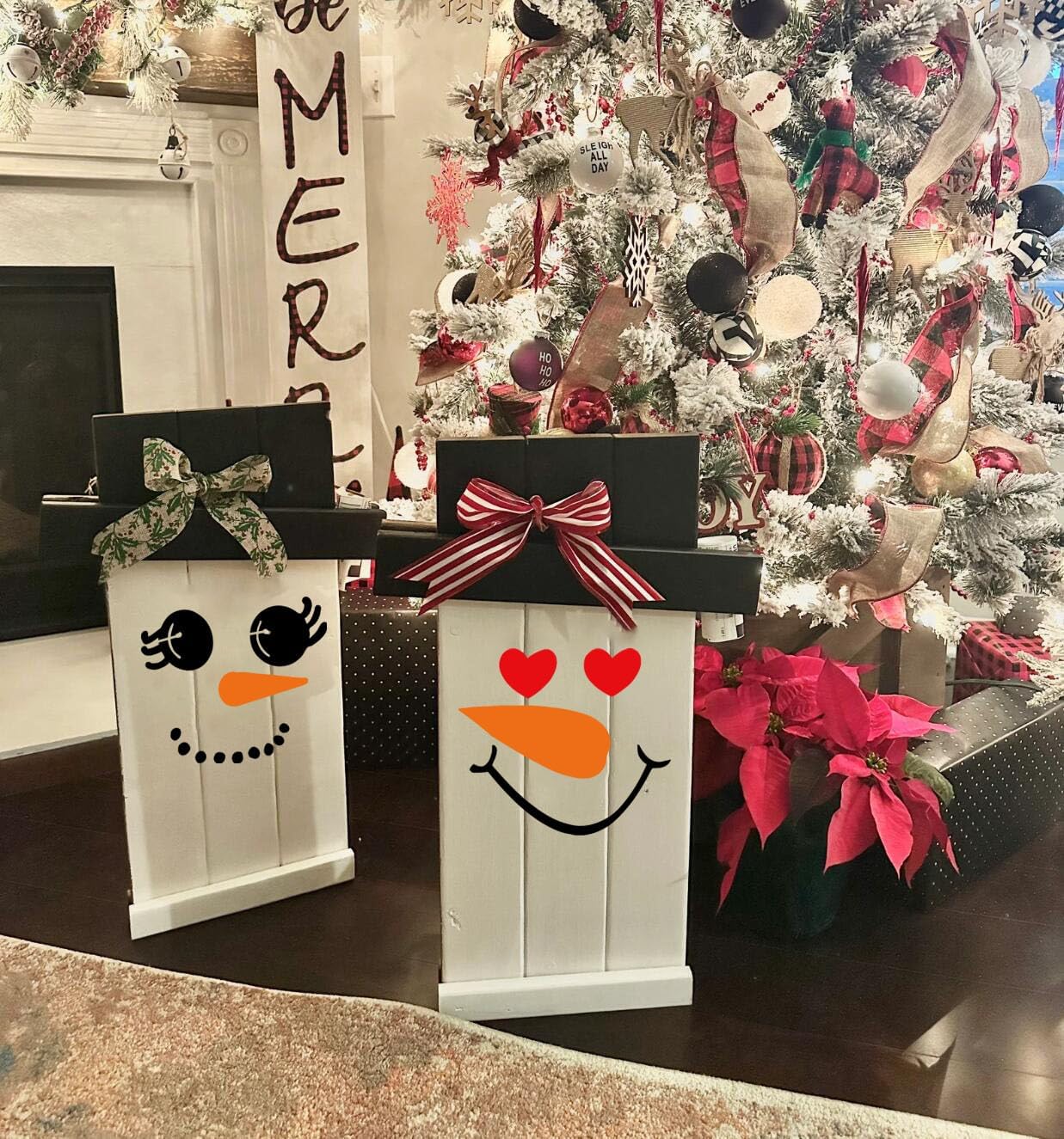 Small Christmas Stencils for Crafts Reusable 3inch Christmas Stencil Holiday Stencils for Painting on Wood Slice Tier Tray Gift Tag Decor