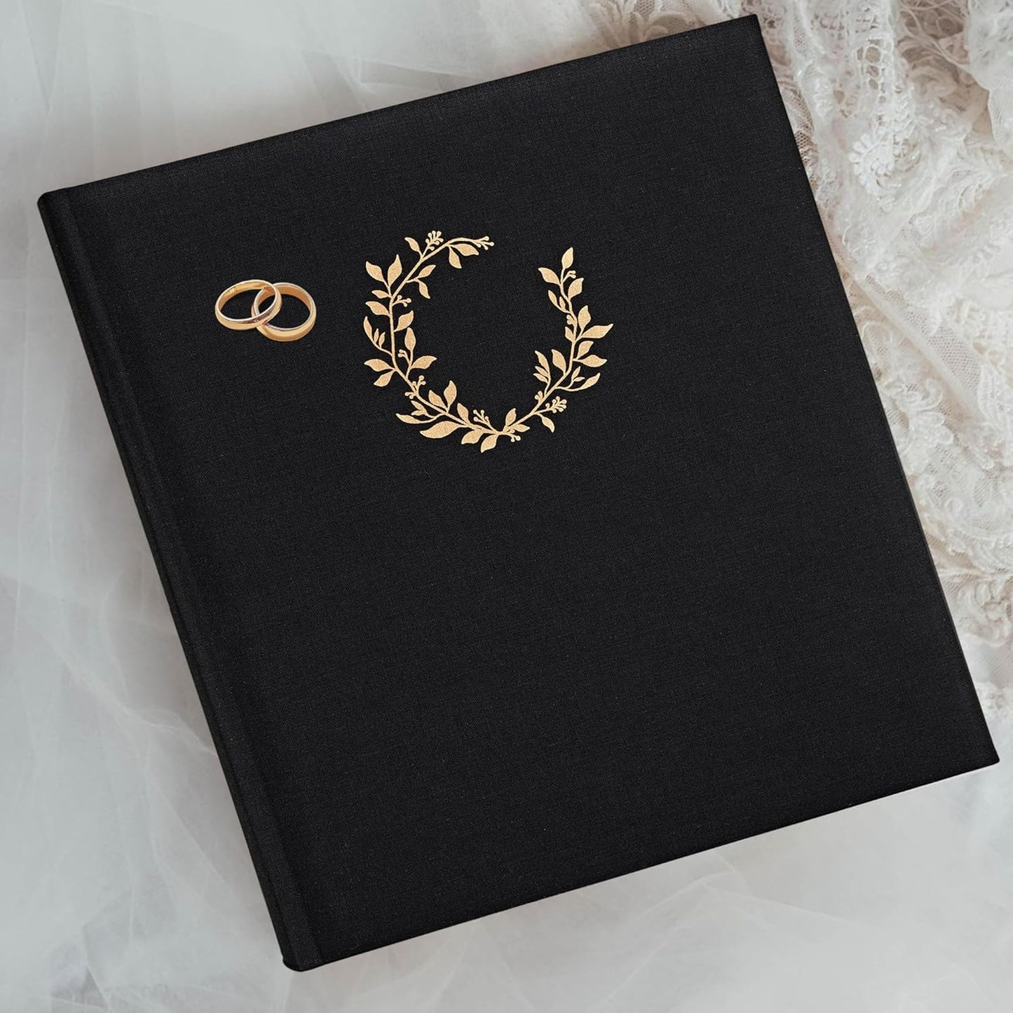 Premium Scrapbook Album – Photo Album with Writing Space – 100 Pages for Multiple Sizes 4x6, 5x7, 6x8, 8x10 – Holds 500 Photos – Wedding, Baby, Travel & Family Memories