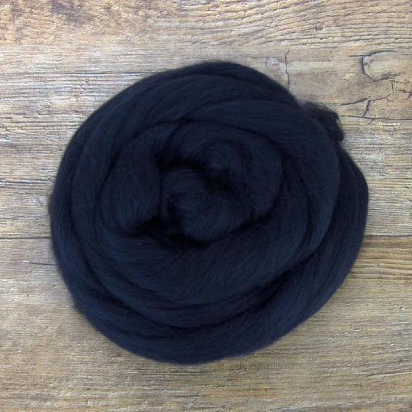 Revolution Fibers Merino Wool Combed Top | 1 lb Premium Wool Roving | 22 Micron, Best Merino Wool for Spinning, Tapestry, Needle Felting, Big Yarn Roving and Wall Hangings (Charcoal Black)