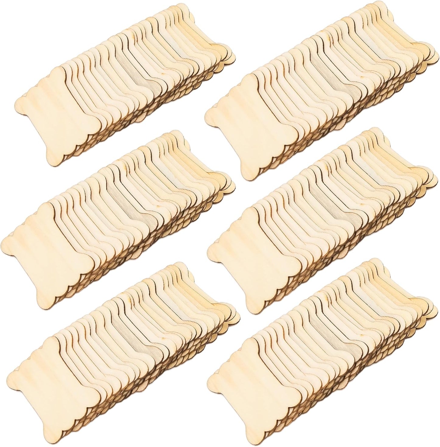 100 Pieces DIY Embroidery Thread Floss Bobbin Organizer Wooden Ribbon Twine Reel for Cross Stitch Cotton Craft Sewing Storage Holder Card