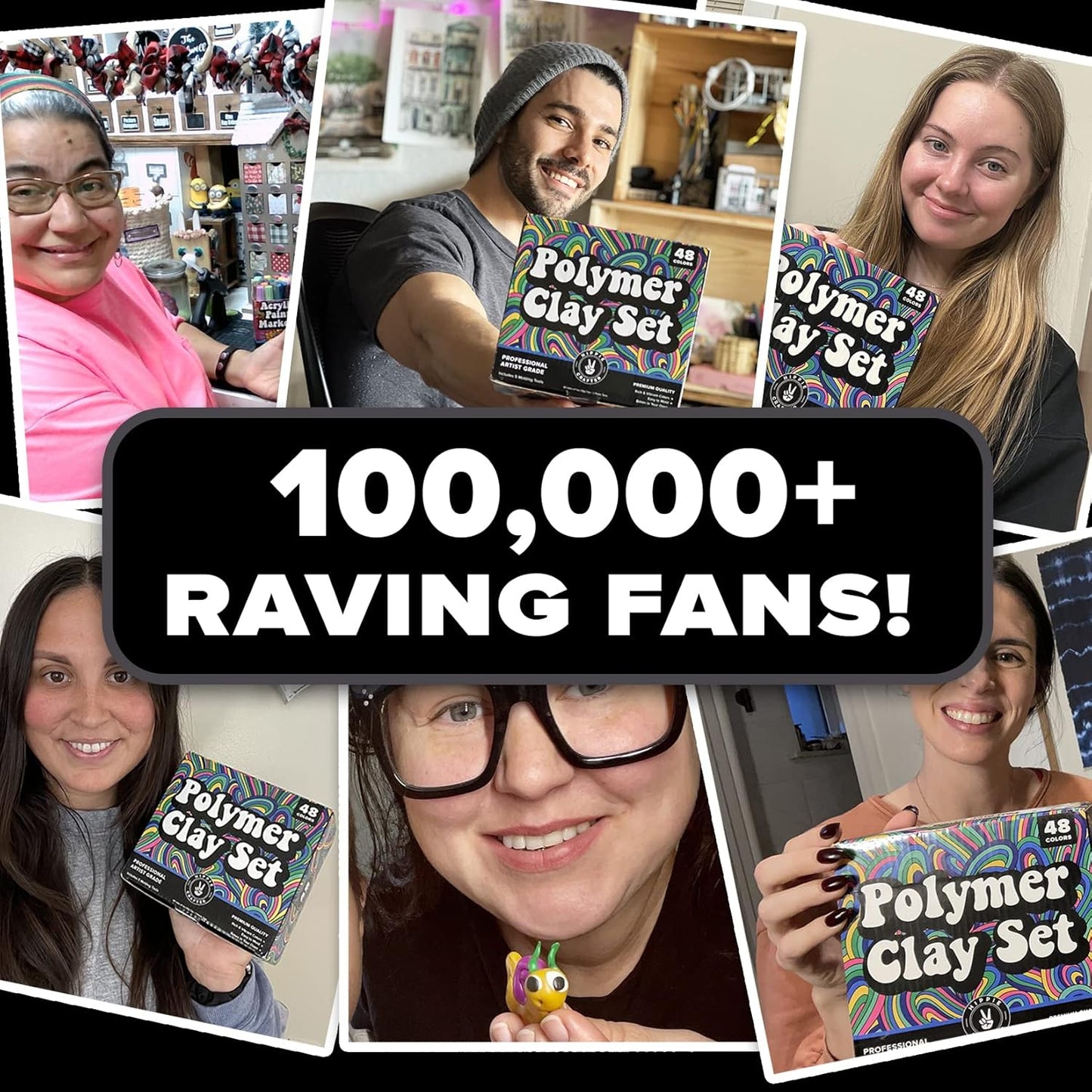 Oven Bake Polymer Clay Set, 48 Colors Modeling Clay Kit for Sculpting, Jewelry Making, Beads, Earrings, Molds, and Crafts