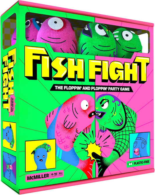 Fish Fight – The Flopping and Plopping Party Game for Families of All Ages | Outdoor Yard Game for Garden Parties, Large Groups, BBQs, Kids, Birthdays, Camping, Beach Days & Game Night Fun
