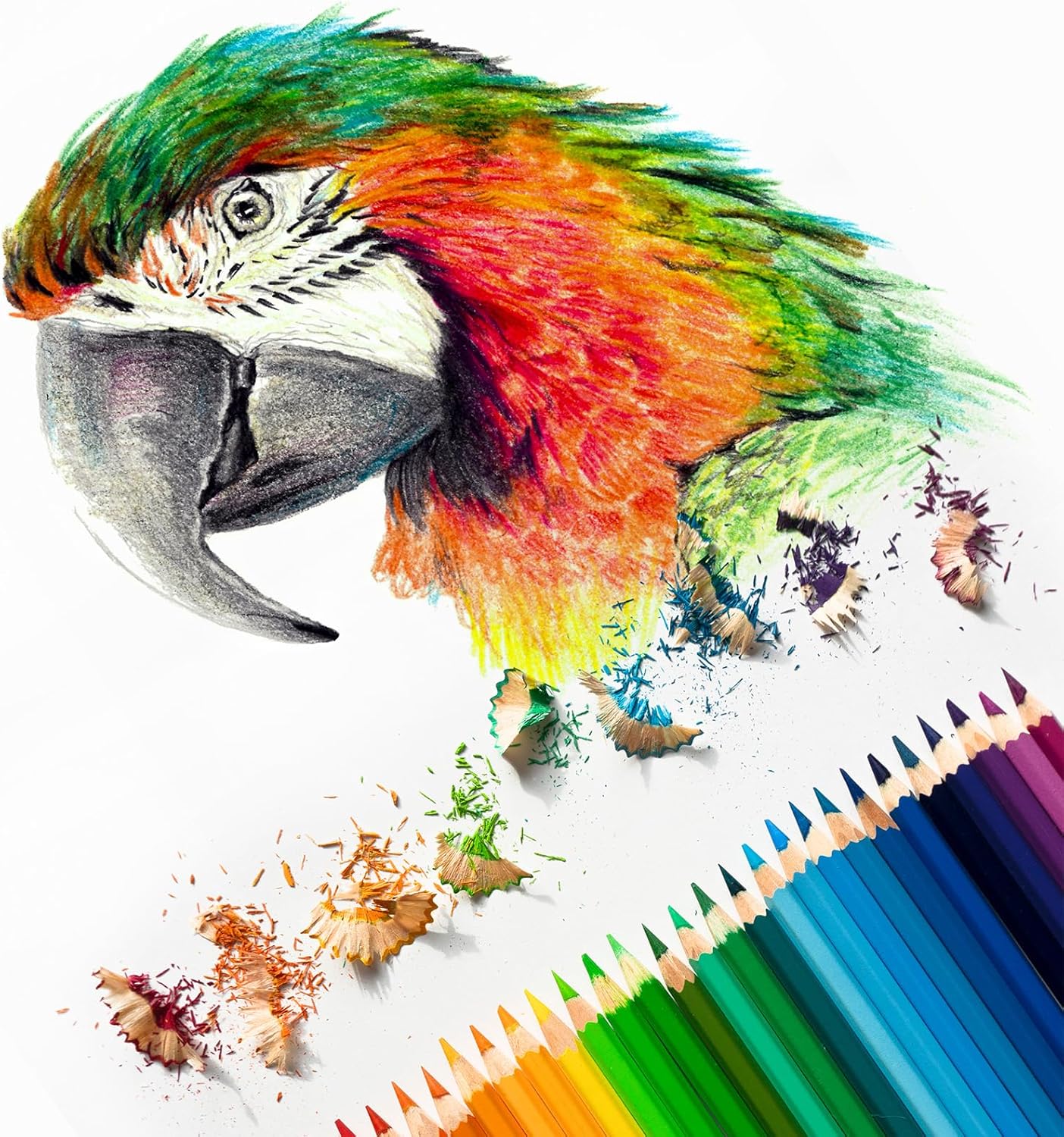 PATIKIL Watercolor Pencil, 6Pcs Water Soluble Pencils for Blending, Coloring, Sketch Drawing, Painting, Orange