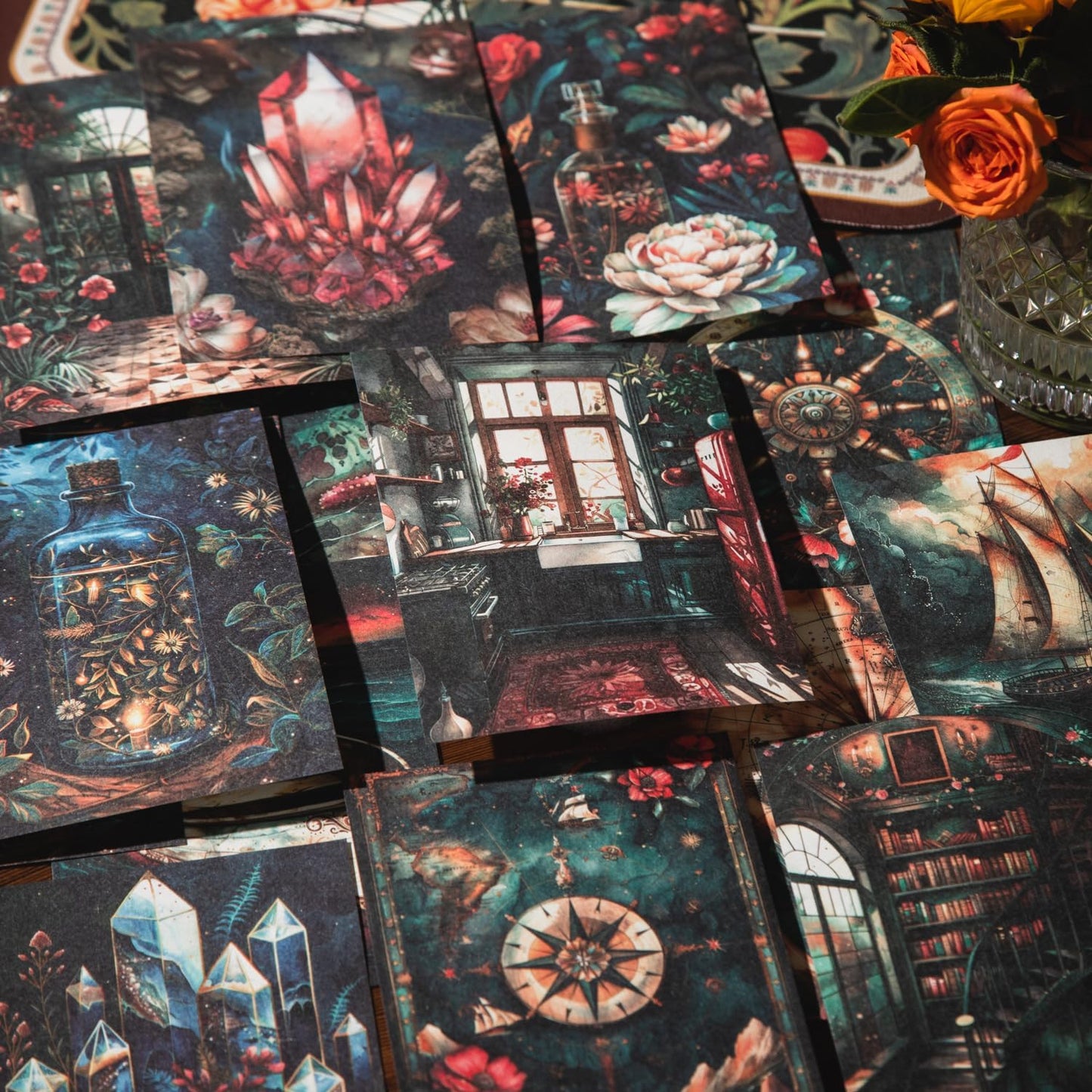 Vintage Scrapbook Paper Set, 180 PCS Ephemera Pack for Junk Journaling, Scrapbooking, Crafting, DIY Projects, Diaries, and Vintage Art Supplies