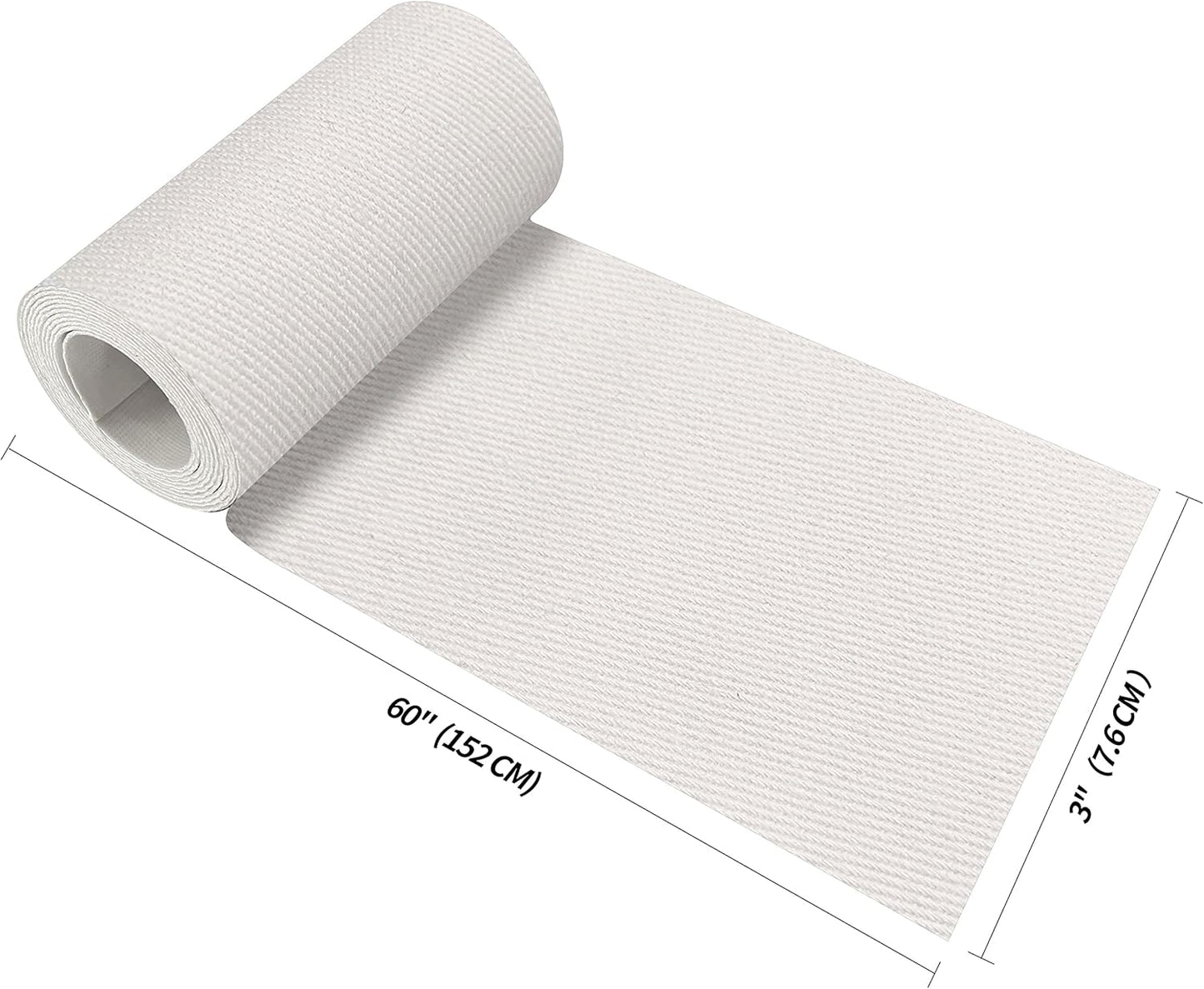 KING MOUNTAIN 100% Cotton Fabric Iron-on Repair Patch, Inside&Outside Clothes Repair Patch, 3"x60" with Backing Glue Repair Decorative Patch kit (Off-White)