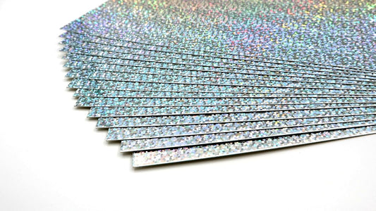 TGXRZX Metallic Cardstock Paper,holographic cardstock,Size 8"x 11"(250gsm),15PCS,Mirror Finish Gold Foil Board for Crafting,Invitations,and Decorations,Die Cut and Plotter,Card Making(Small round dot)