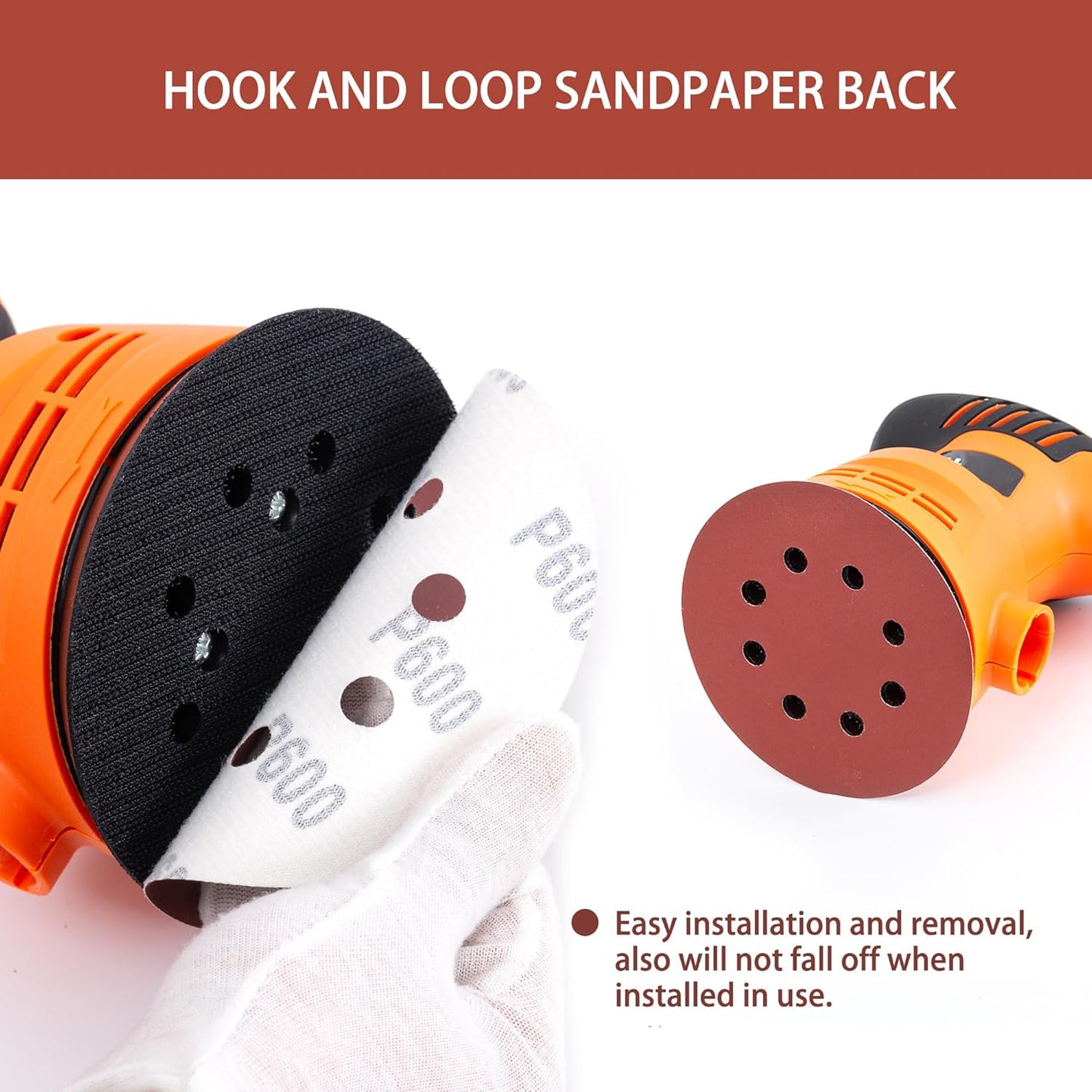 150pcs 600 Grit Sanding Discs, 5-Inch 8-Hole Sandpaper, for Woodworking or Automotive