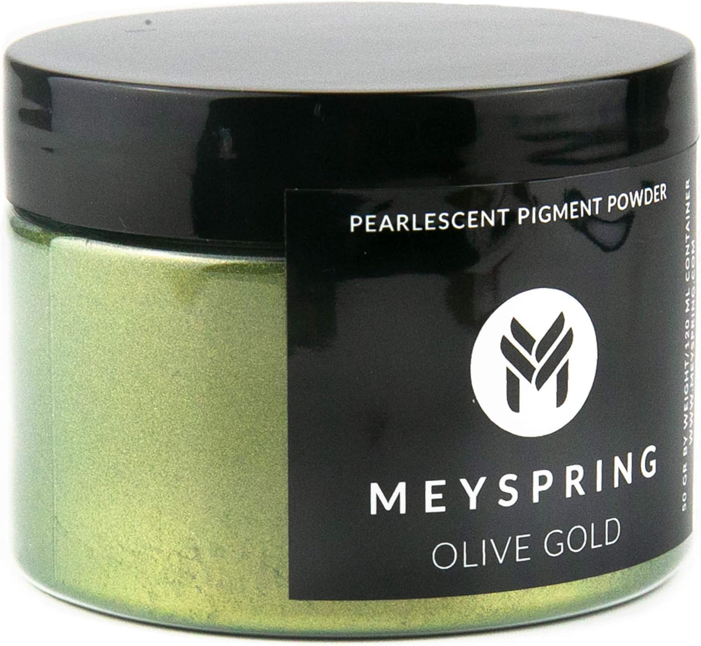 MEYSPRING Olive Gold Epoxy Resin Green Pigment - 50 Grams - Green Mica Powder for Epoxy Resin, UV Resin and Resin Art - Color Shifting Pigment