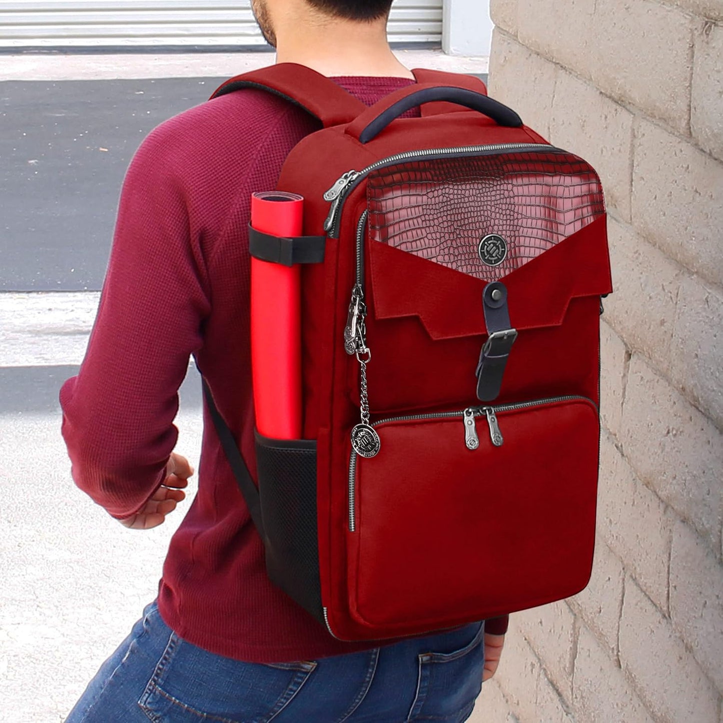 ENHANCE MTG Backpack TCG Card Storage - TCG Backpack for Deck Boxes, Sleeved Cards, Playmats, MTG Accessories