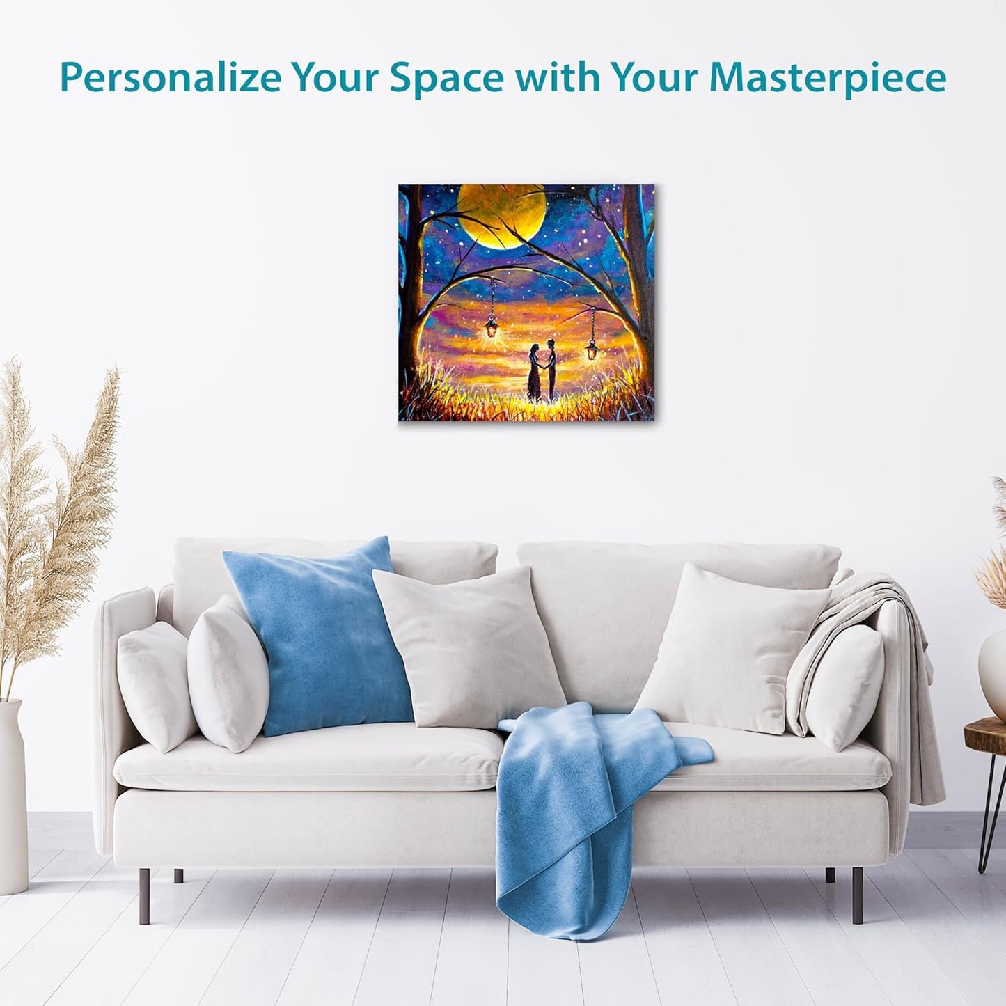 KEFF Canvas Boards for Painting - 10x10 18-Pack Bulk Canvas Panels, 100% Cotton Triple Primed Large Canvases for Art Painting Supplies, Acrylic, Oil, Watercolor & Tempera