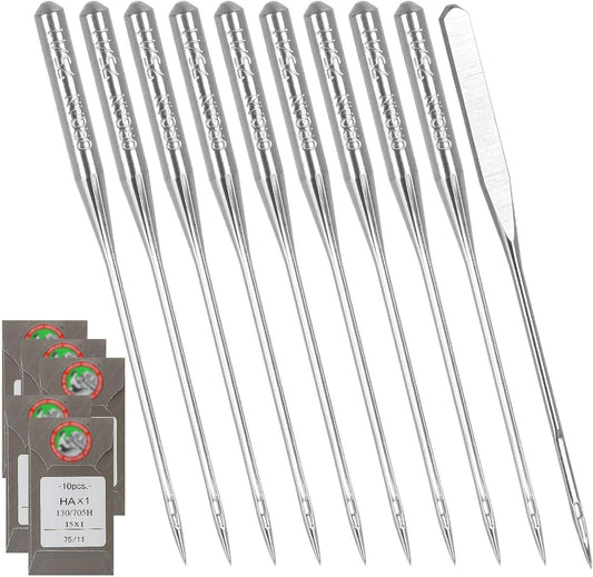 50 PCS Sewing Machine Needles for Brother, Sewing Needles Embroidery Machine Needles for Brother Sewing Machine (75/11-50 Pack)