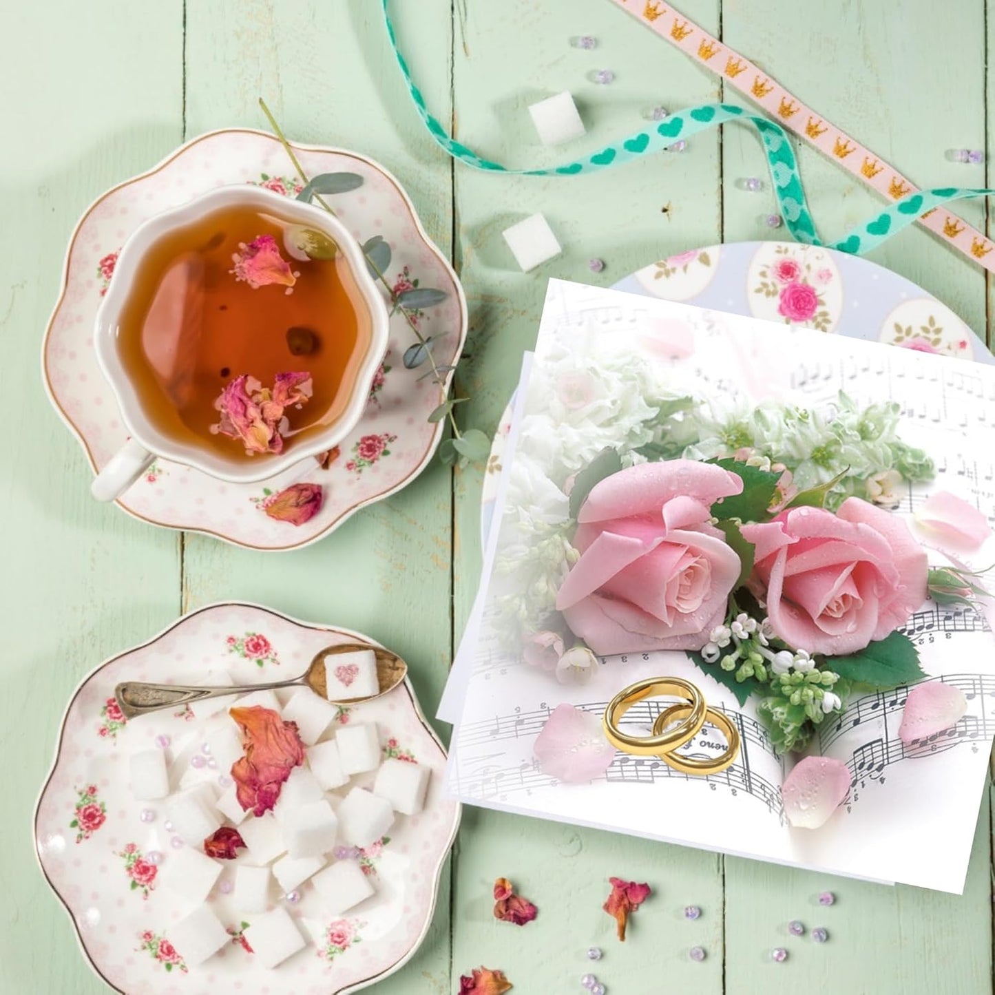 20-ct 13x13 Flowers Paper Luncheon Decoupage Napkins, 3-Ply Servilletas Printed Flower Bouquet Roses Wedding Napkin for Art, Dinner and Party, Disposable Napkins Decor