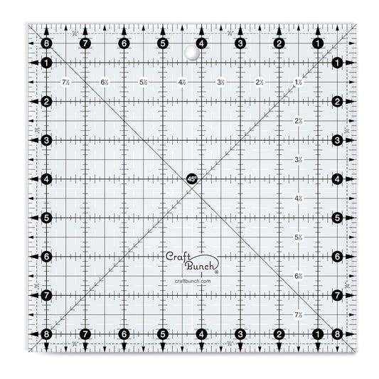 Non-Slip Square Quilt Template Ruler (8.5" x 8.5")