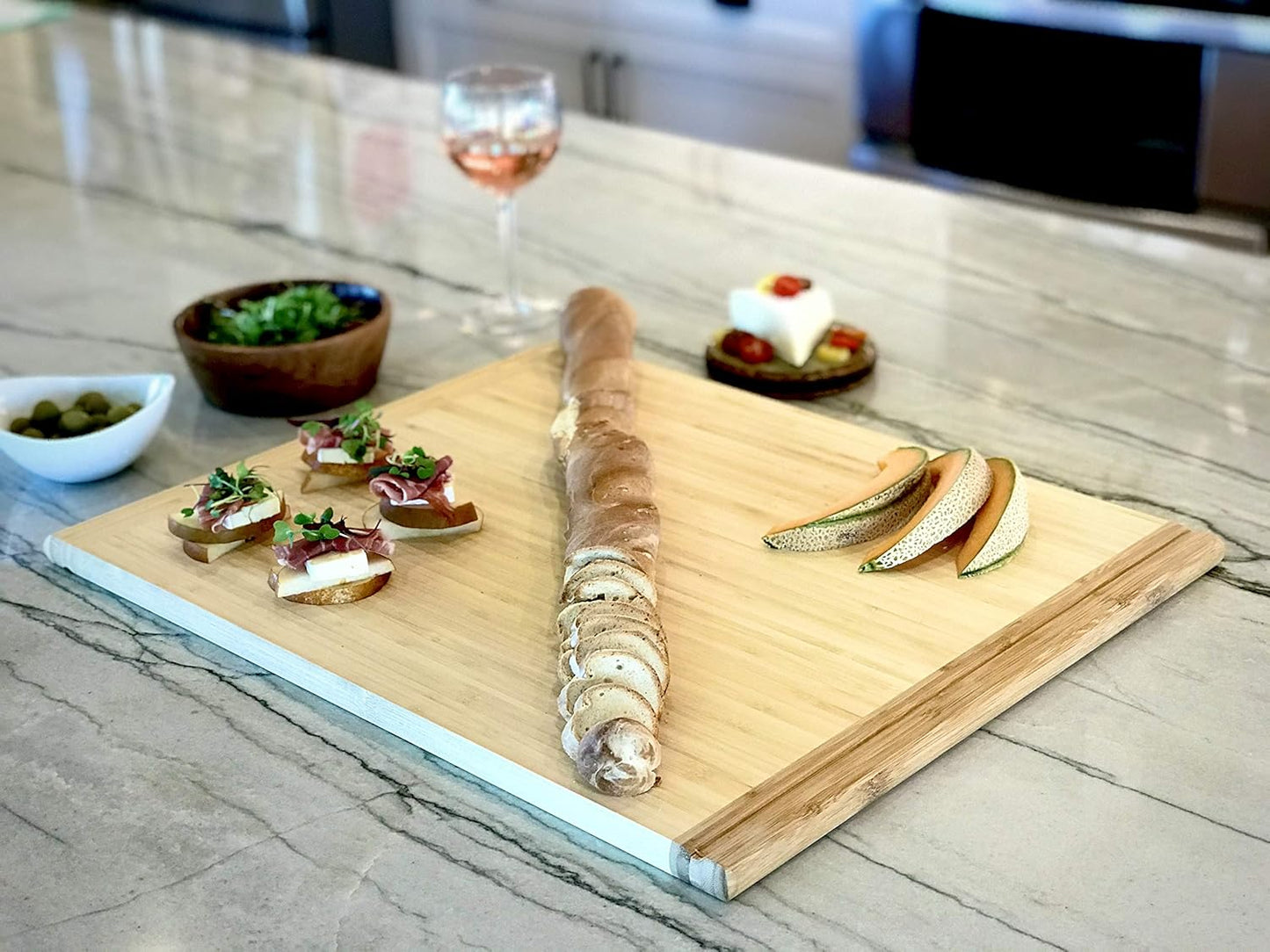 Pureboo Premium Bamboo Pull-out Cutting Board - 8 Different Sizes to Fit Most Standard Slots 17.75"W x 22"D x 3/4"H