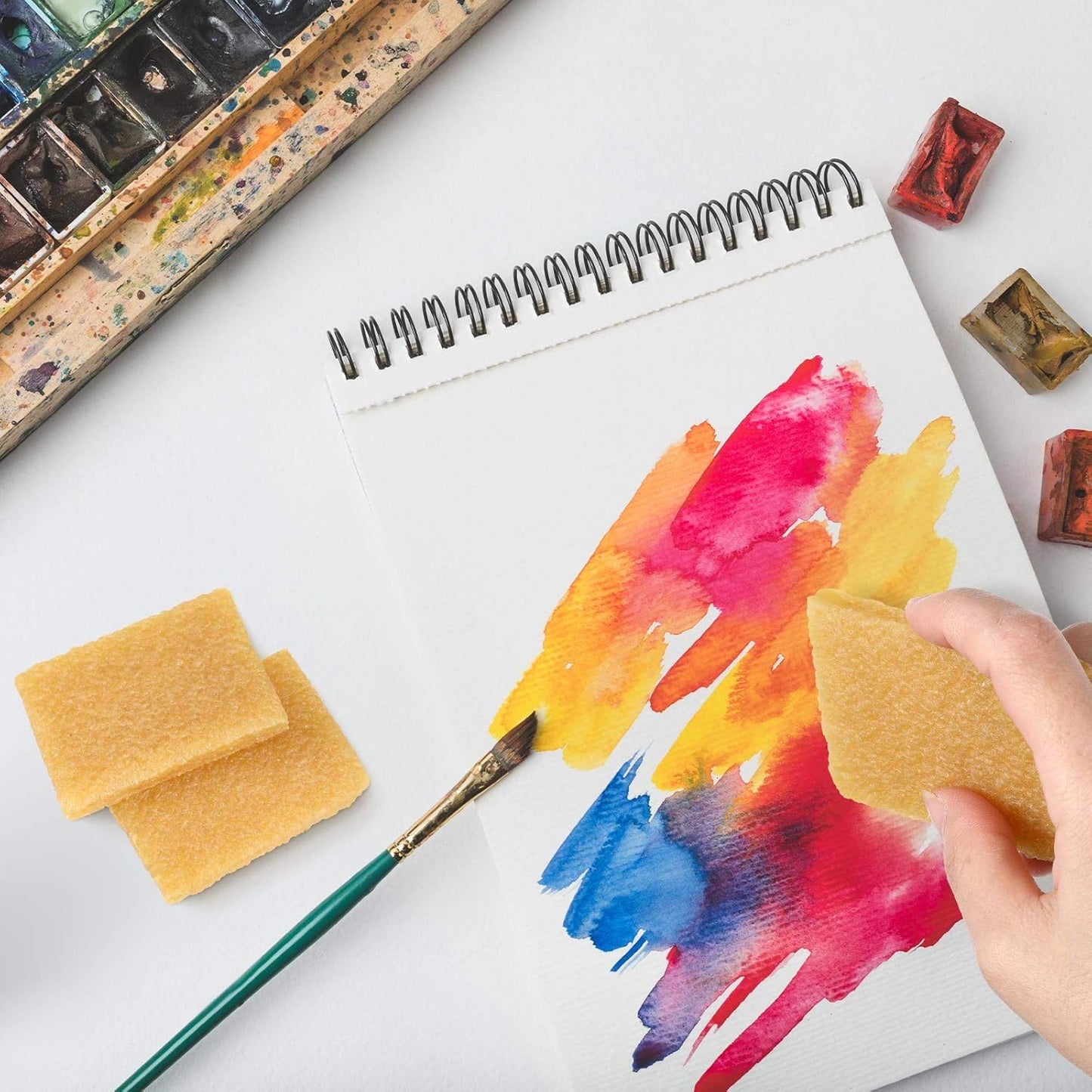 12 Pieces Glue Residue Pick up Eraser Rubber Cement Eraser Cleaning Rubber for Removing Adhesive and Residues from Paper Plastic and More