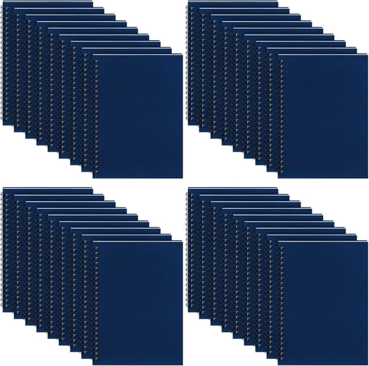 Yahenda 36 Pcs Spiral Notebook Bulk A5 Journal Lined 8.3'' x 5.5'' Writing Composition Paper Small Notepad Subject Notebook for Students Office Business Back to School Supplies (Deep Blue)
