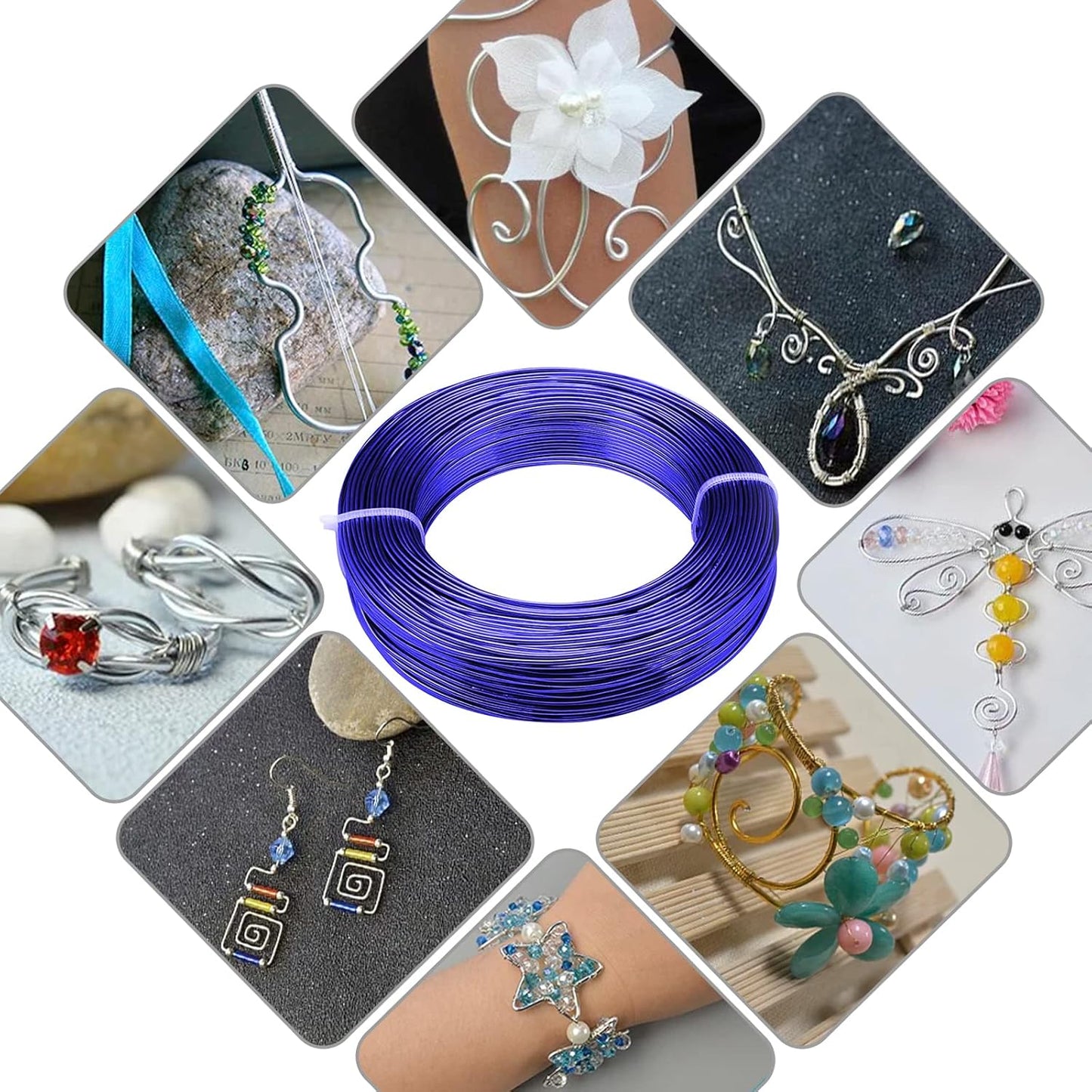 2mm Aluminum Wire - 100 Feet, 12 Gauge, Bendable, Anodized for Sculpting, Jewelry Making, Armature Making