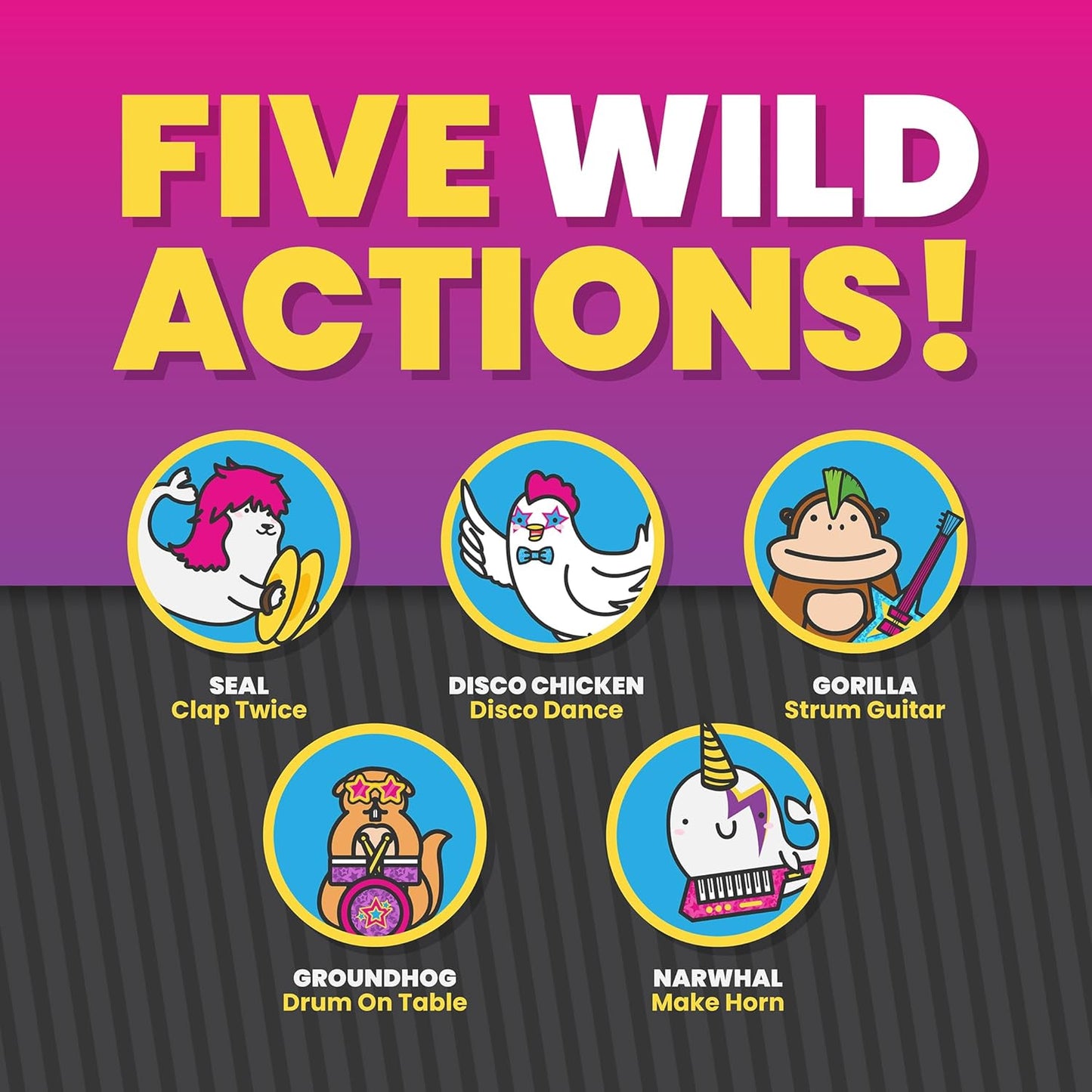 Wild, Wild Taco – by Taco Cat Goat Cheese Pizza - Hilarious, Fast-Paced Slap-Jack Card Game for Kids, Teens, and Adults. Family Friendly Party Game. Great Gift for Kids Ages 7+, 2-8 Players, 10 min