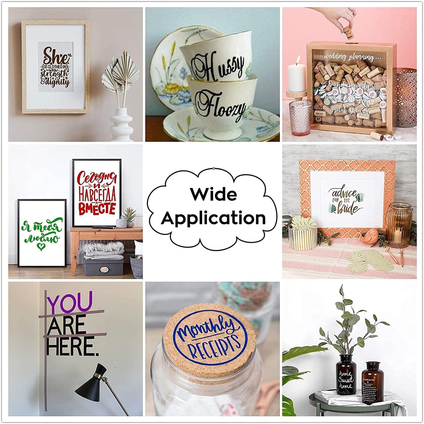 HTVRONT Mint Permanent Vinyl for Cutting Machine,12 Pack Permanent Bundle,10 Mint Vinyl Sheets 12" x 12" & 2 Transfer Tape Sheets for Party Decoration, Sticker, Craft Cutter, Car Decal (Glossy)