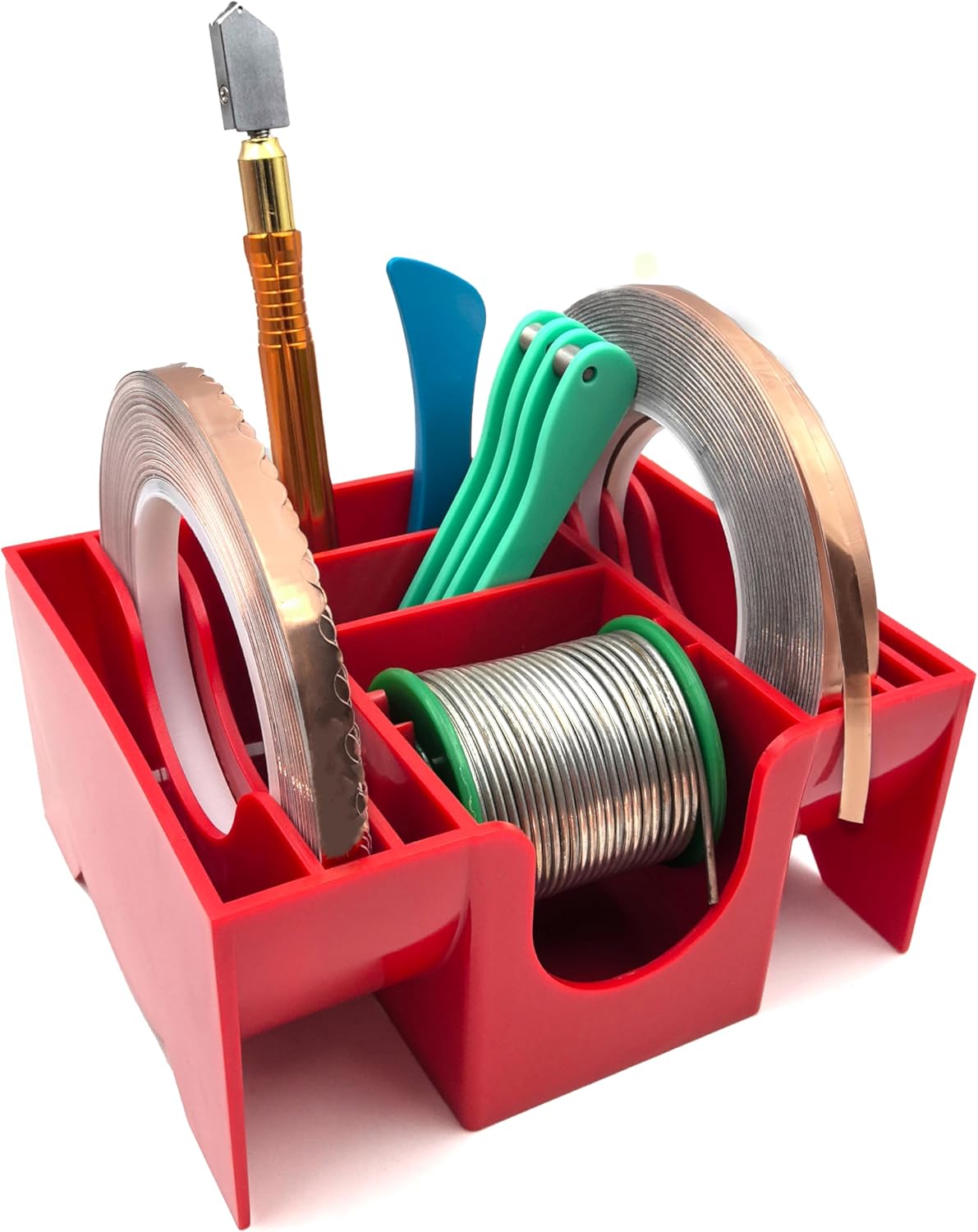 Copper Foil Hand Foiler and Foil Dispenser Kits (Dispenser Red)