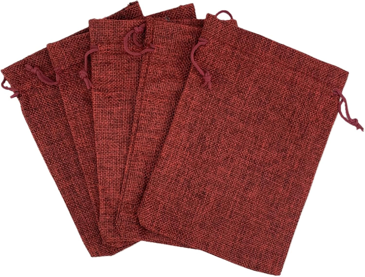 Palmhomee Pack of 25 Burlap Gift Bags with Drawstring Linen Jewelry Pouches Wedding Hessian Jute Bags for Birthday Jewelry and Treat Pouches Party Wedding Favors Gift Art and DIY Craft (6x8 Inch,