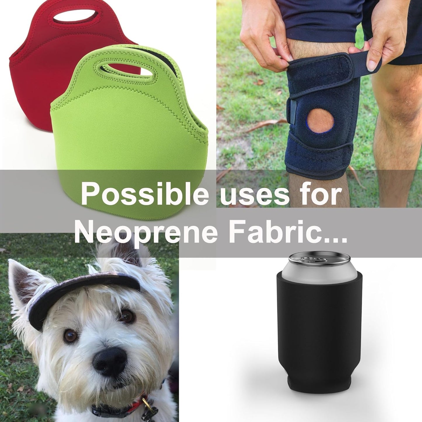 Neoprene Fabric Assortment Sample Patch Sheet Packs for Sewing Material Wetsuit Repair (3 Pack, 2mm Pink)