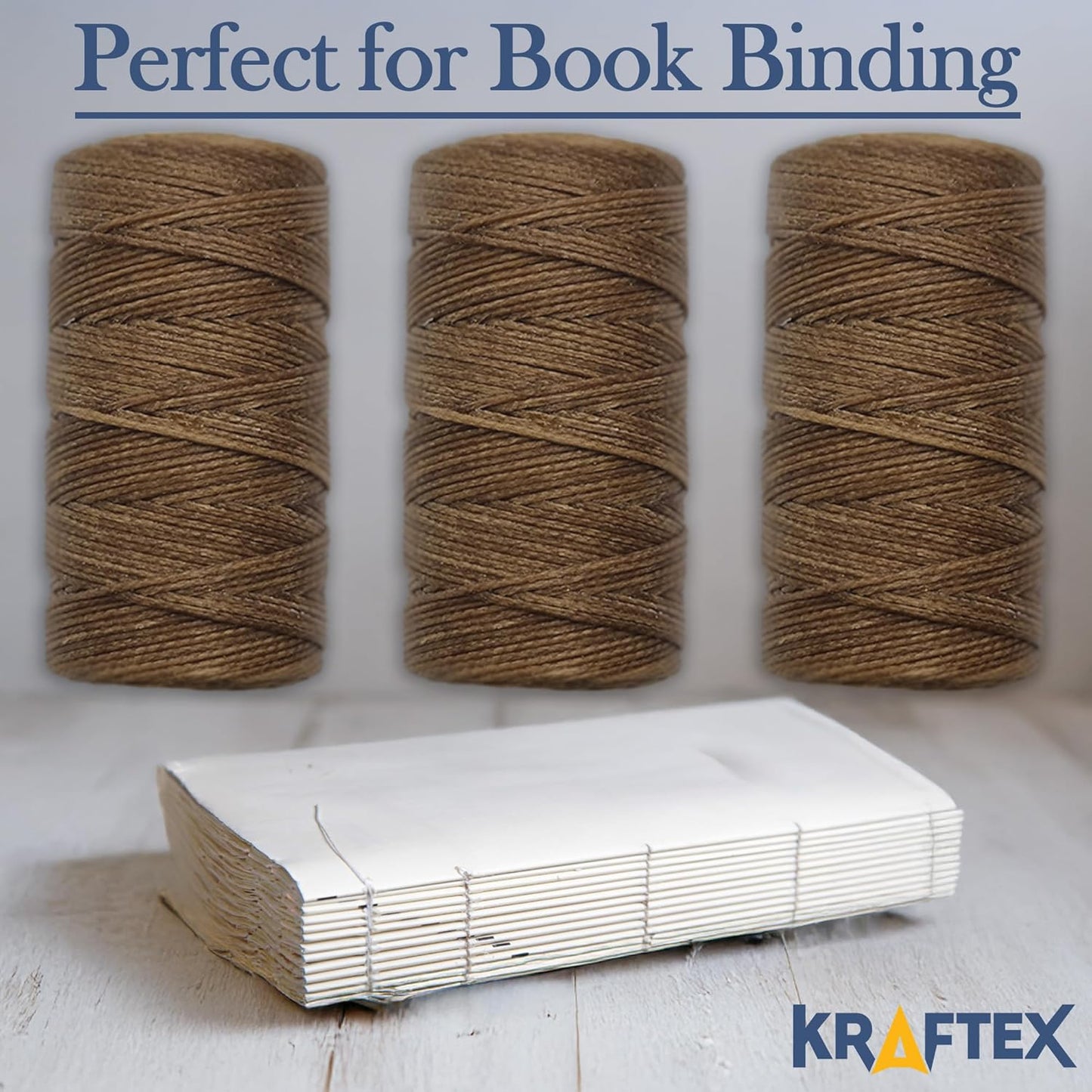 Waxed Thread 3X Wax Thread, 65 Yardx0.8mm Wax String, 150D Waxed Leather String in Brown Perfect Dream Catcher Supplies