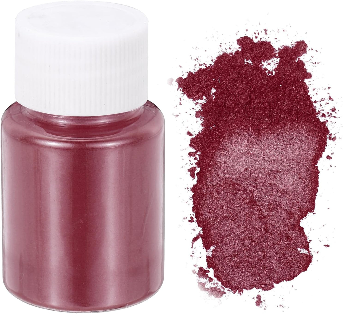 uxcell 10g/0.35oz Cosmetic Grade Mica Powder, 600 Mesh Mica Powder Natural Resin Epoxy Pigment Powders for Casting Resin, Candle Dye, DIY Nail Polish and Lip Gloss, Purple Red